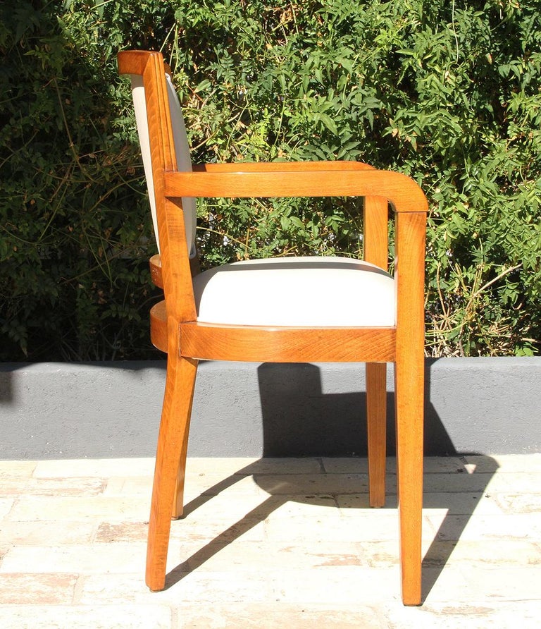 Mid-20th Century 1940s Art Deco Desk Chair from French Governmental Institute For Sale