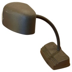 1940's Art deco Industrial Gooseneck Metal Desk Table Lamp