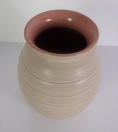 1940er Jahre Art Deco Lovatts Steingut Vase England Stromlinie Modern