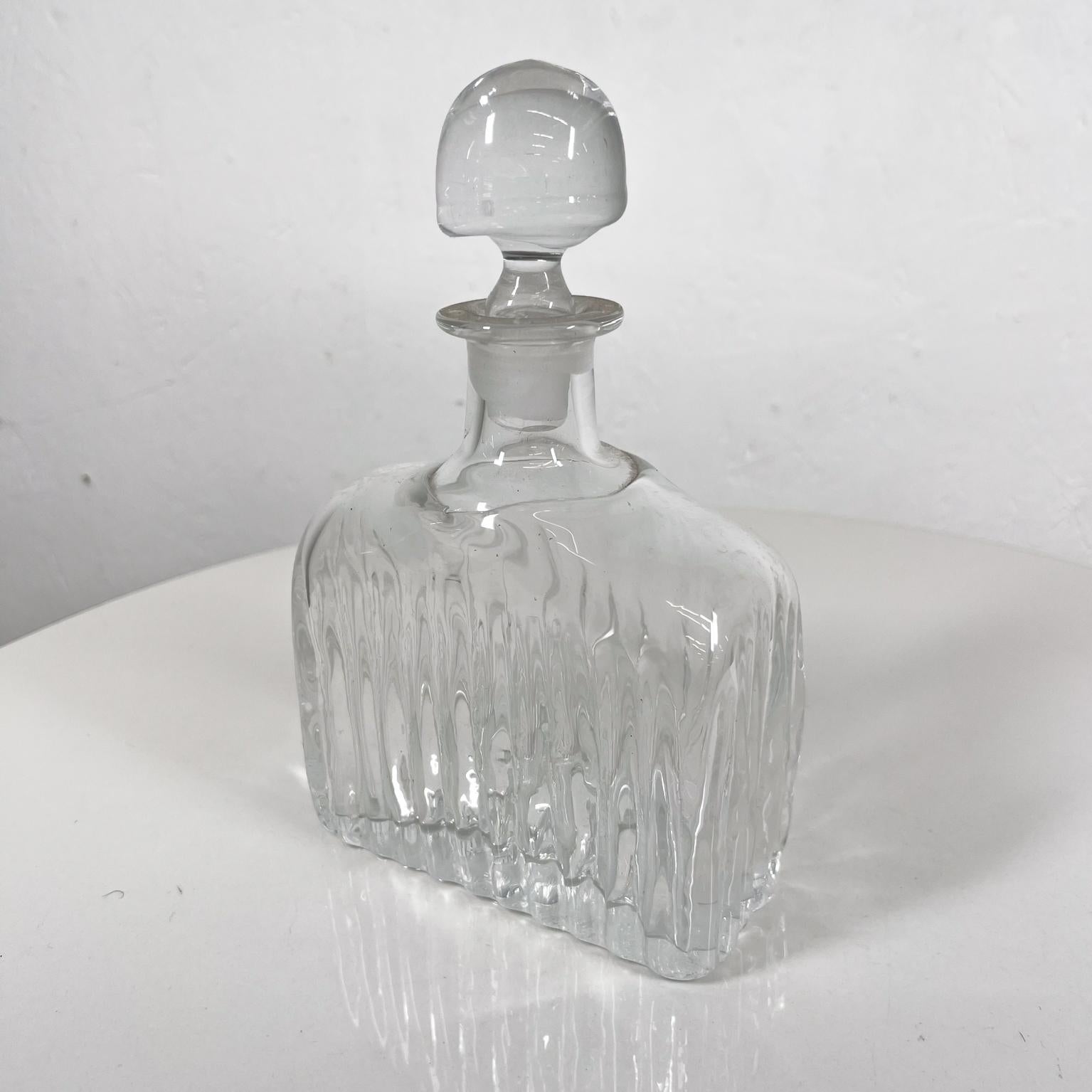 1940s Art Deco Lovely Leaded Glass Crystal Decanter w/ Stopper For Sale 7