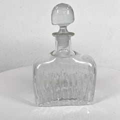 1940s Art Deco Leaded Glass Crystal Decanter w/ Stopper