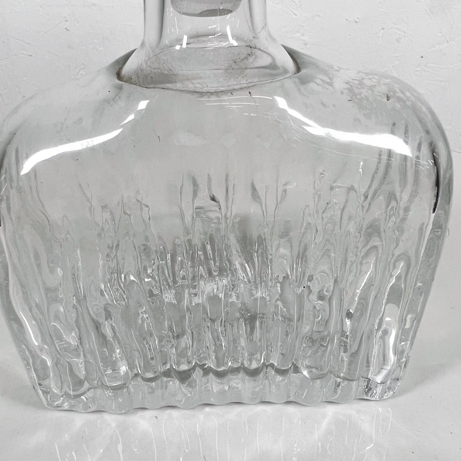 1940s Art Deco Lovely Leaded Glass Crystal Decanter w/ Stopper For Sale 1