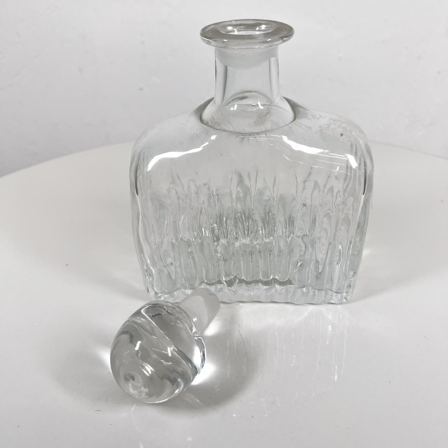 1940s Art Deco Lovely Leaded Glass Crystal Decanter w/ Stopper For Sale 2