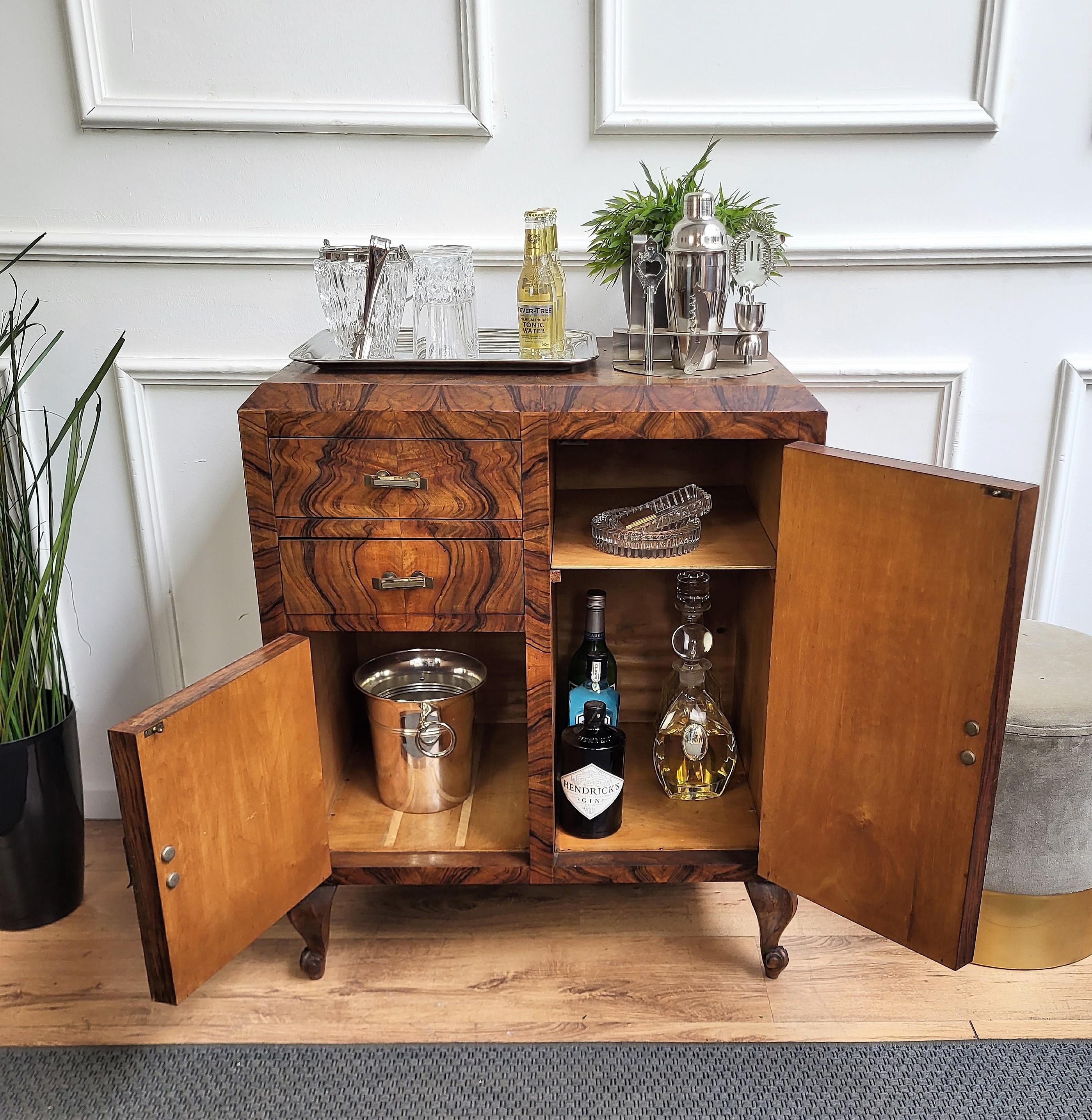 antique wood bar cabinet