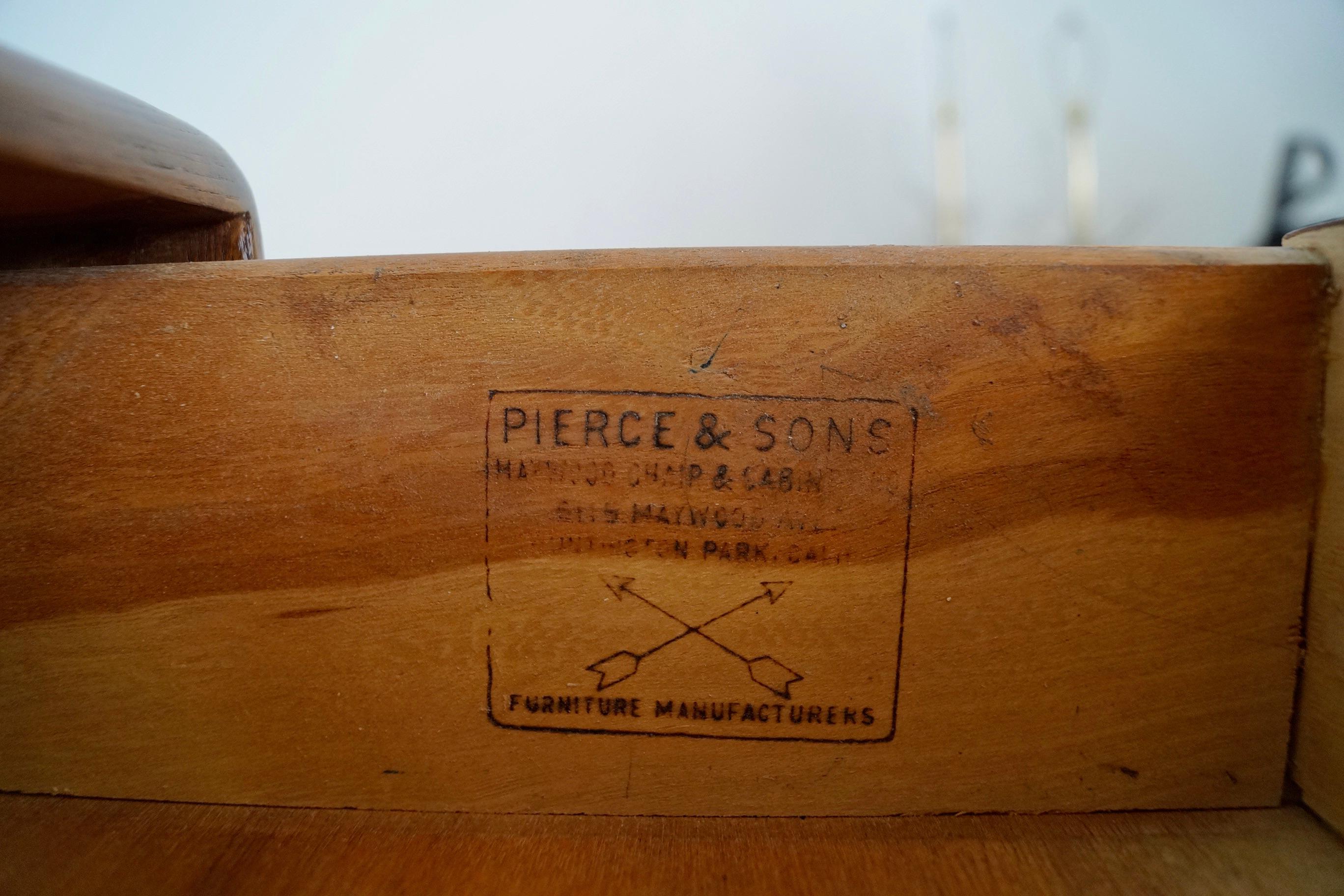 1940's Art Deco Mid-Century Modern Pierce and Sons Desk 14