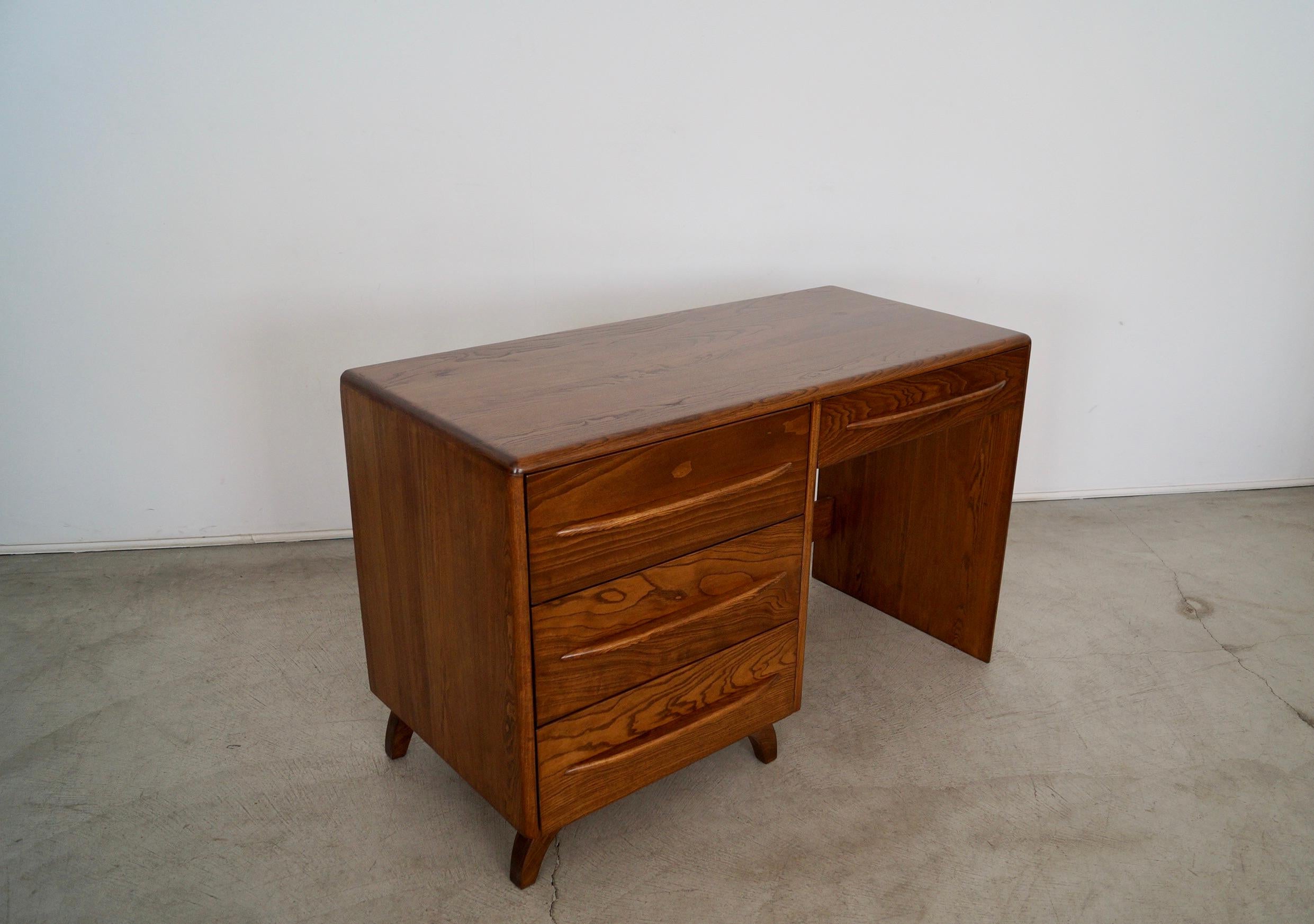 Ash 1940's Art Deco Mid-Century Modern Pierce and Sons Desk