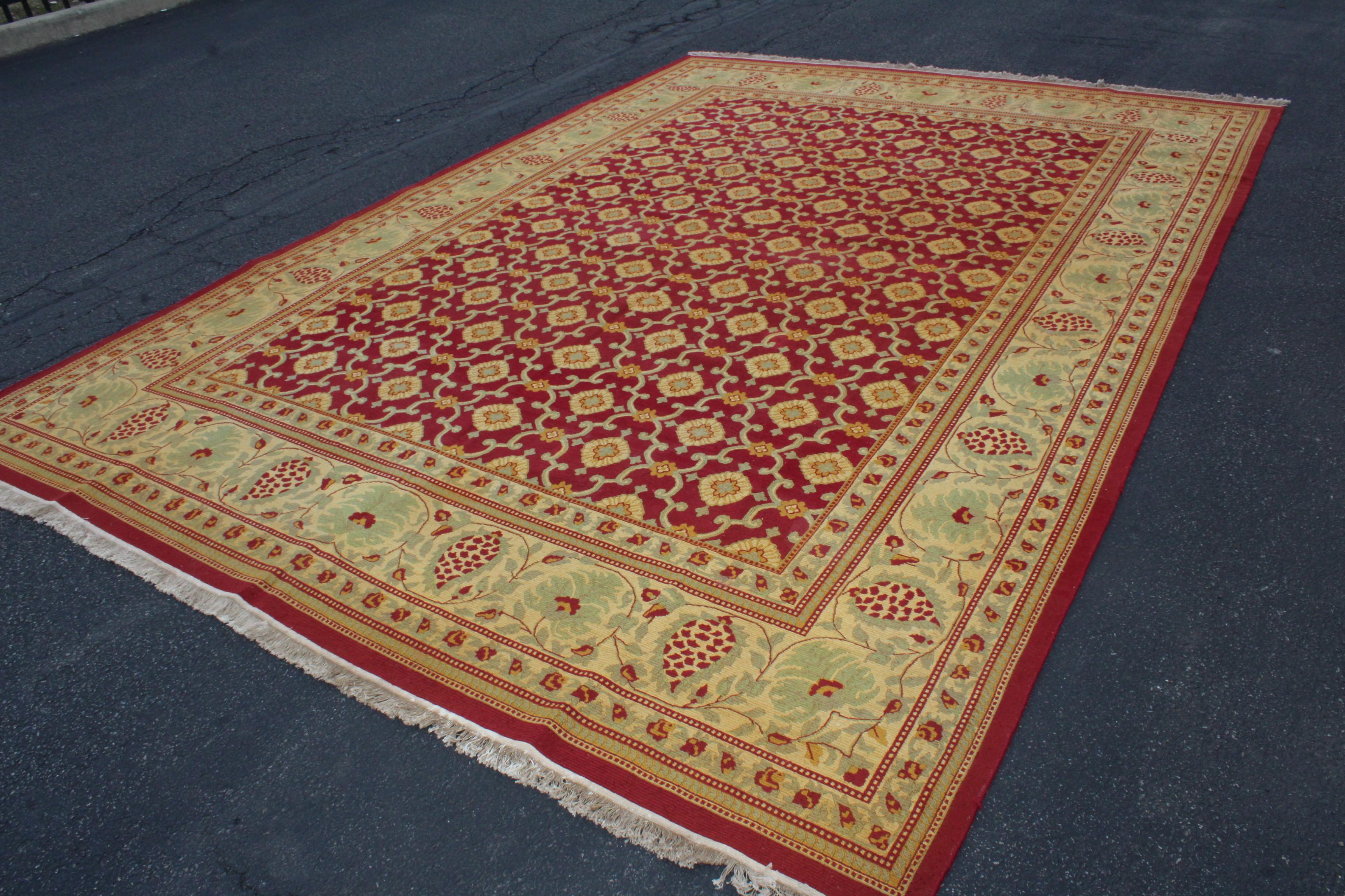 1940s Art Deco Oversize Rug from India 9