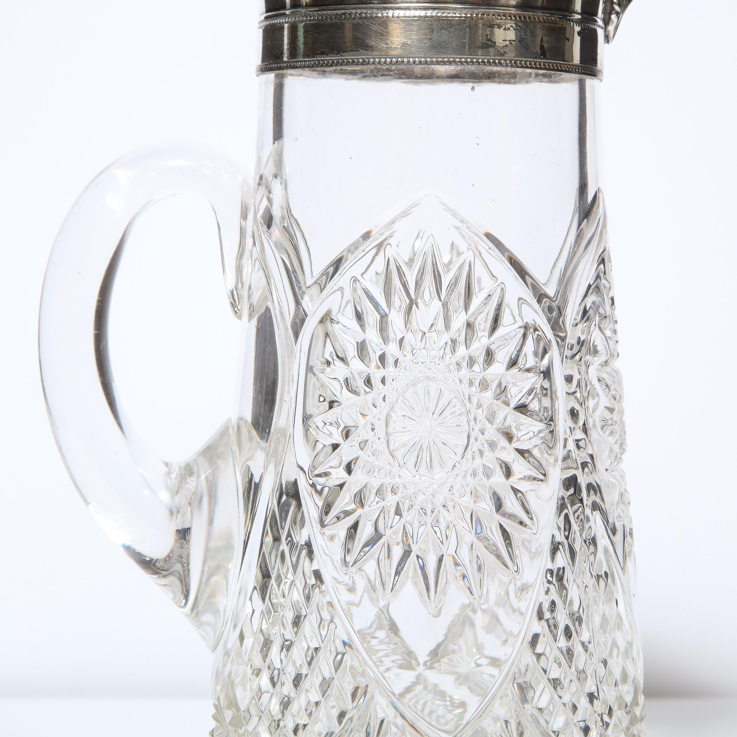 1940s glass pitcher