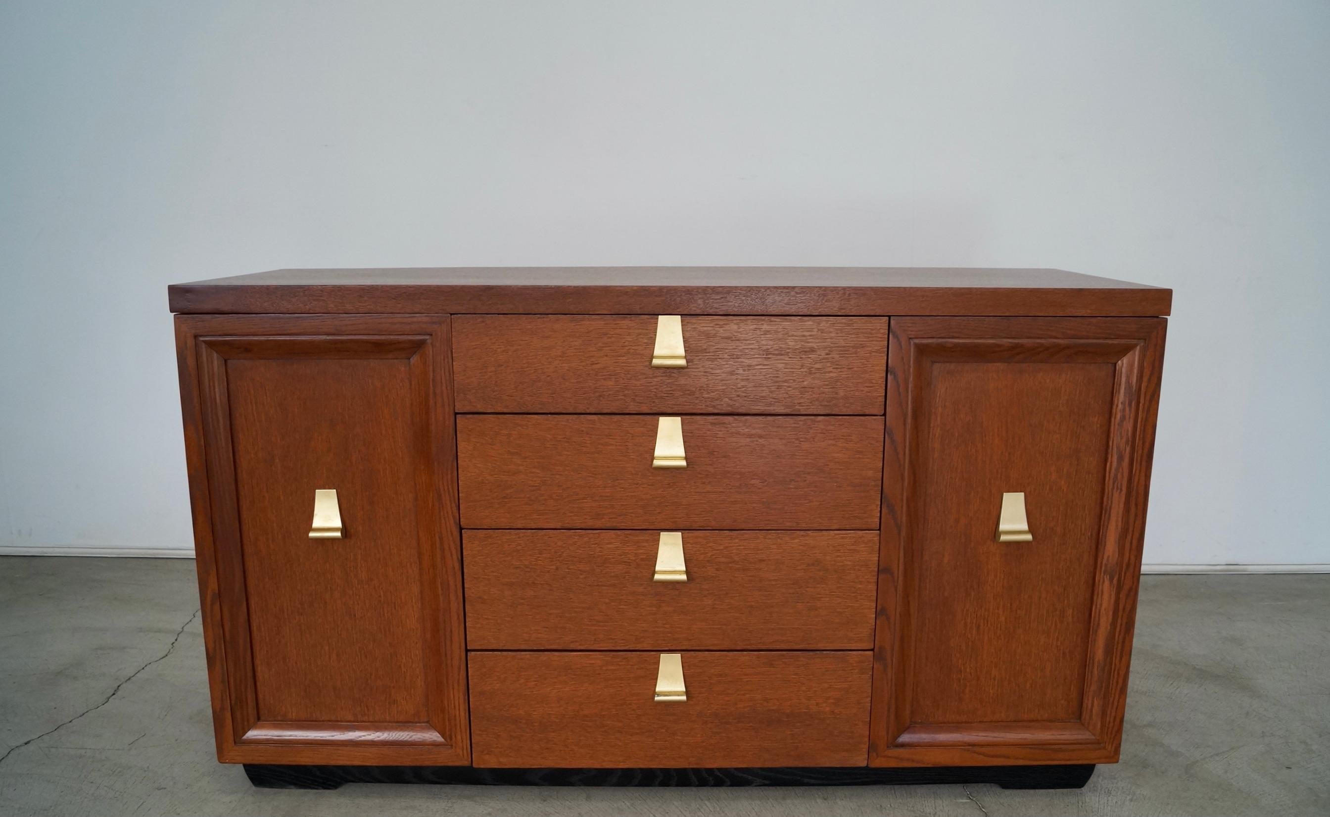 American 1940's Art Deco Refinished Sideboard