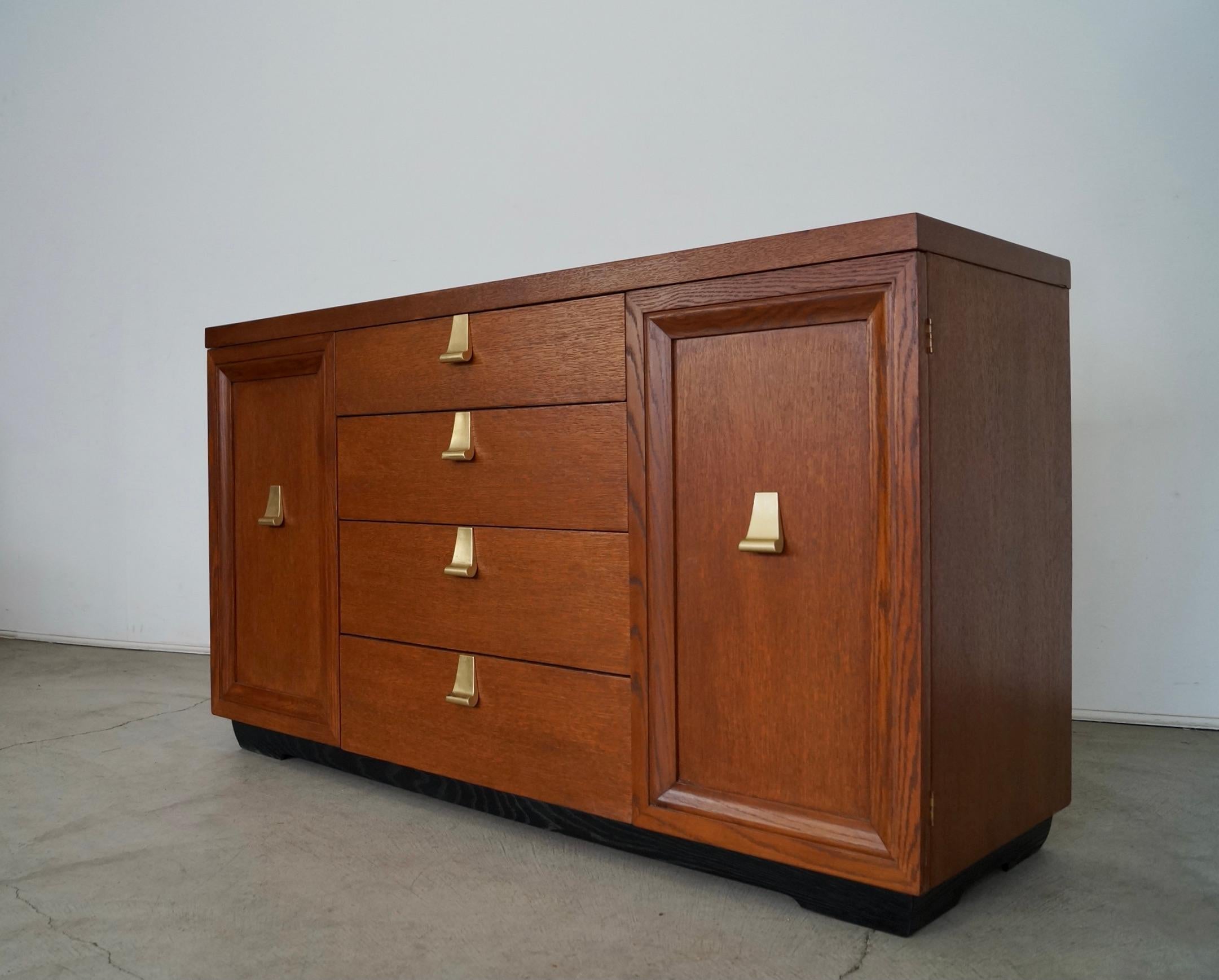 Mid-20th Century 1940's Art Deco Refinished Sideboard