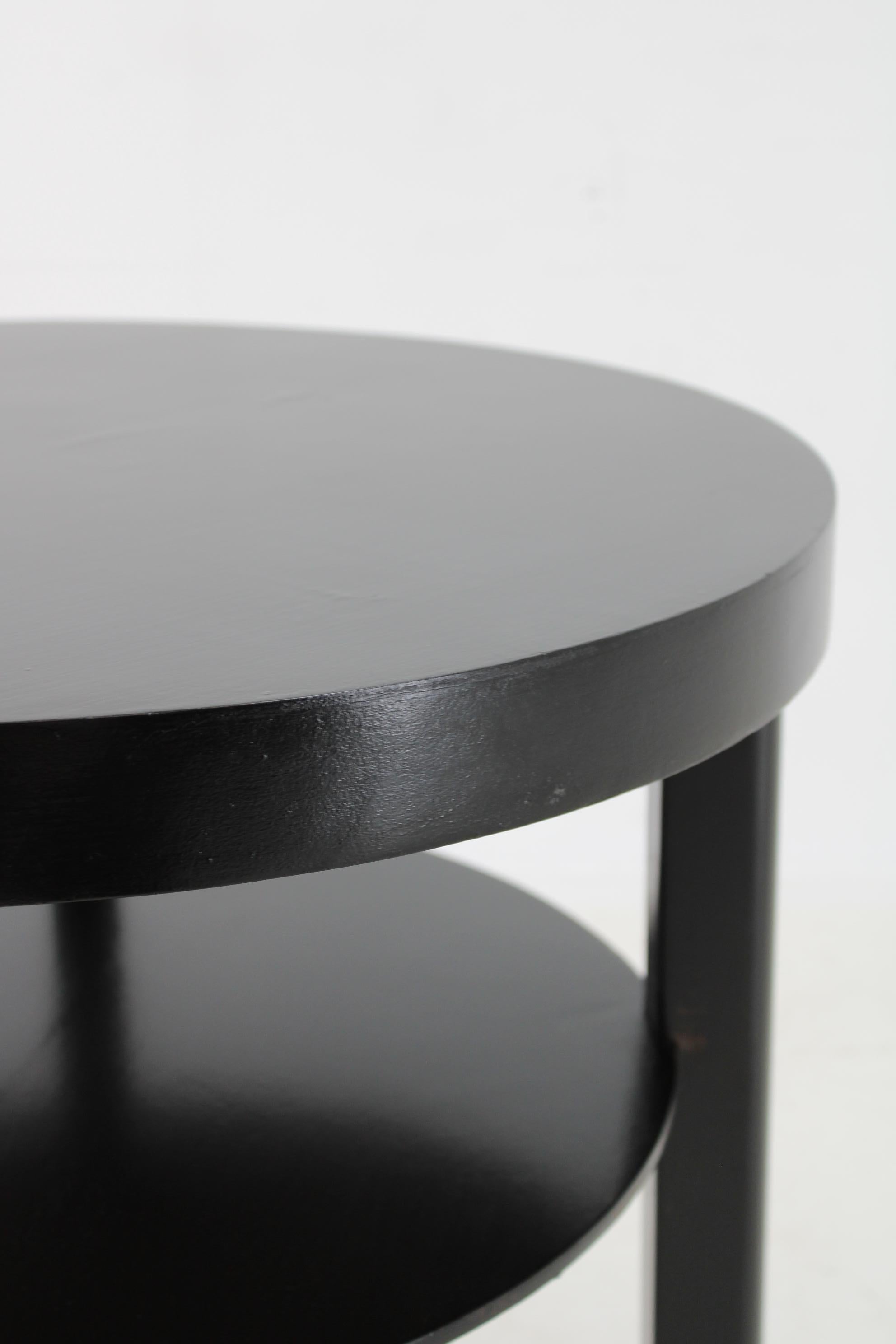1940s Art Deco Round Coffee Table , Czechoslovakia For Sale 1
