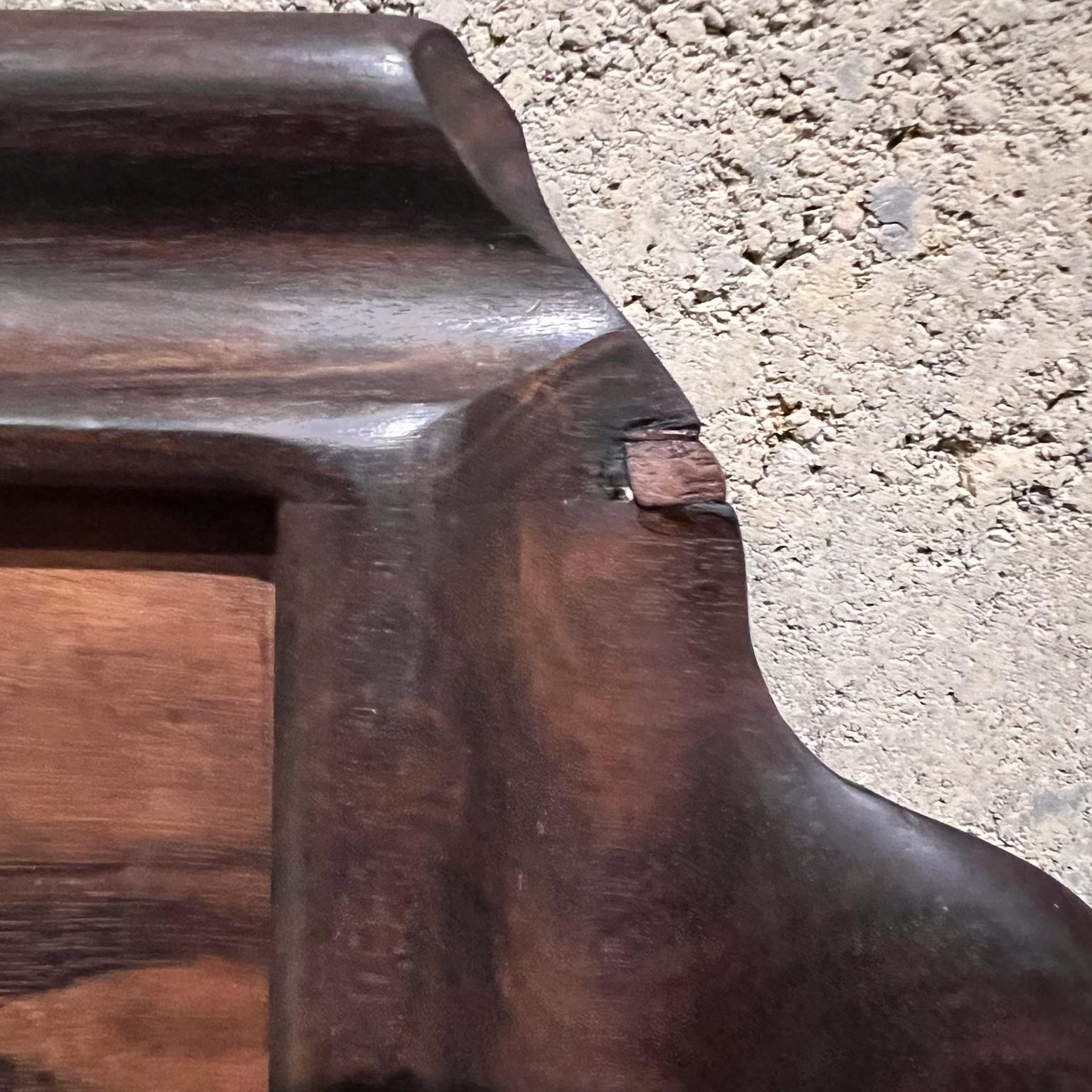 Mid-Century moderno Vassoio da portata Art Deco degli anni '40, pieno di legno esotico in vendita