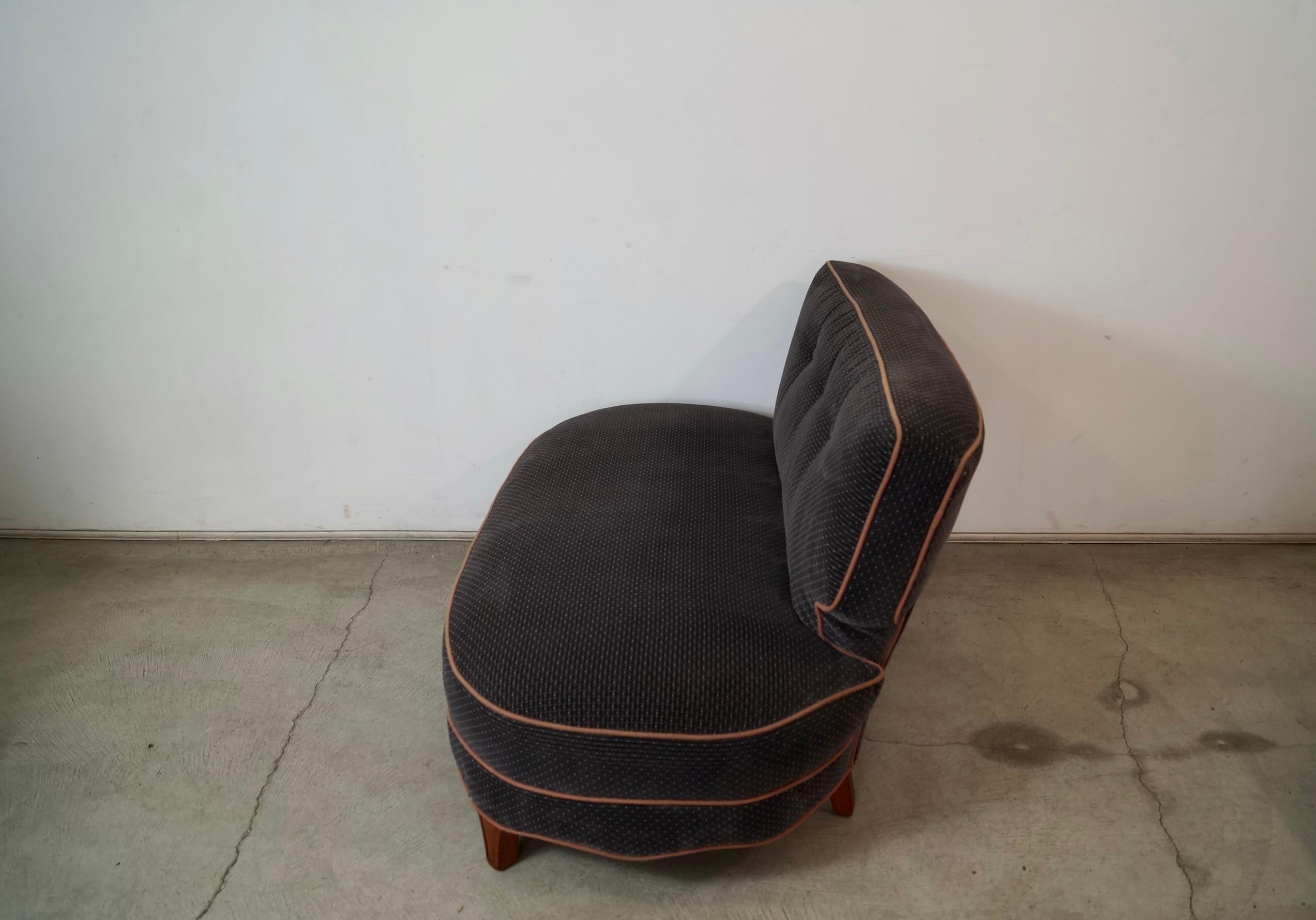 Sofá Settee Art Decó de 1940 Terciopelo en venta