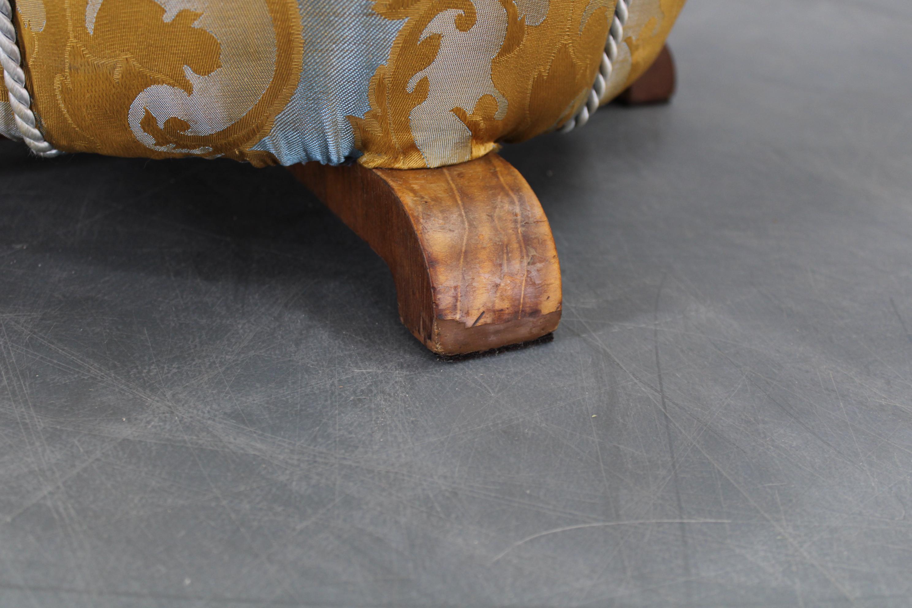 Tabouret Art Déco des années 1940, Tchécoslovaquie en vente 3