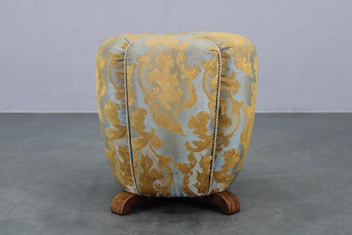 1940er Art Deco Tabouret, Tschechoslowakei im Angebot 3