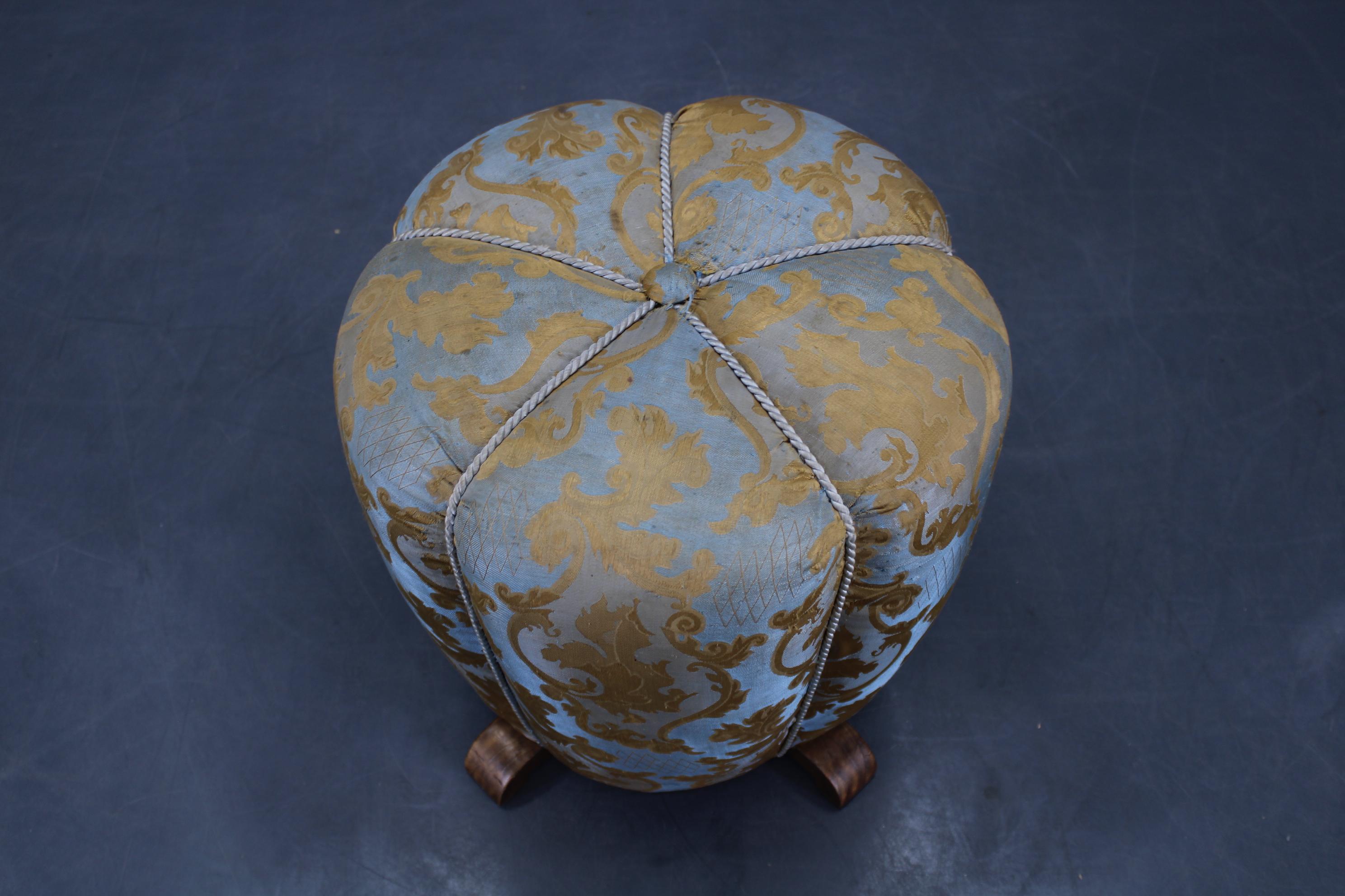Tchèque Tabouret Art Déco des années 1940, Tchécoslovaquie en vente