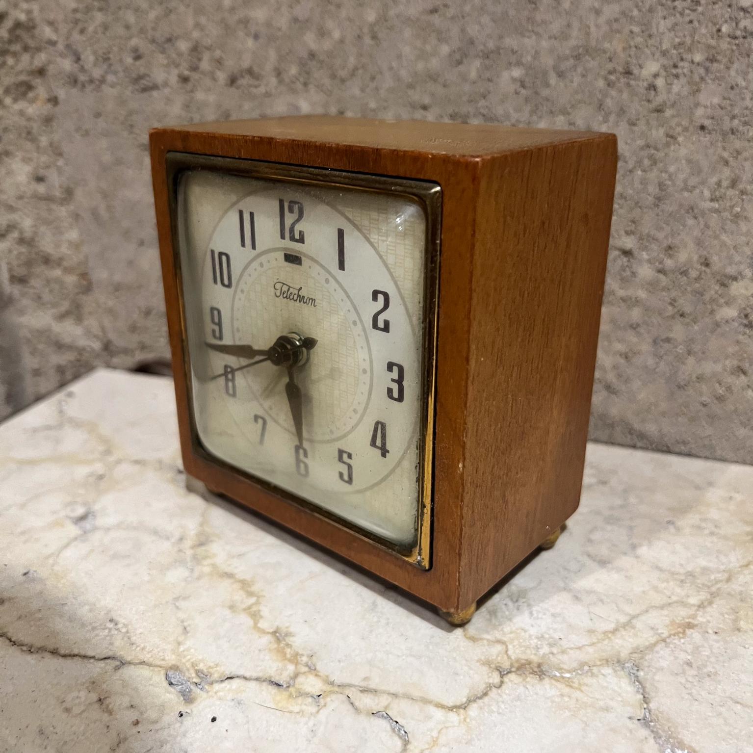 American 1940s Art Deco Telechron Electric Clock GE For Sale