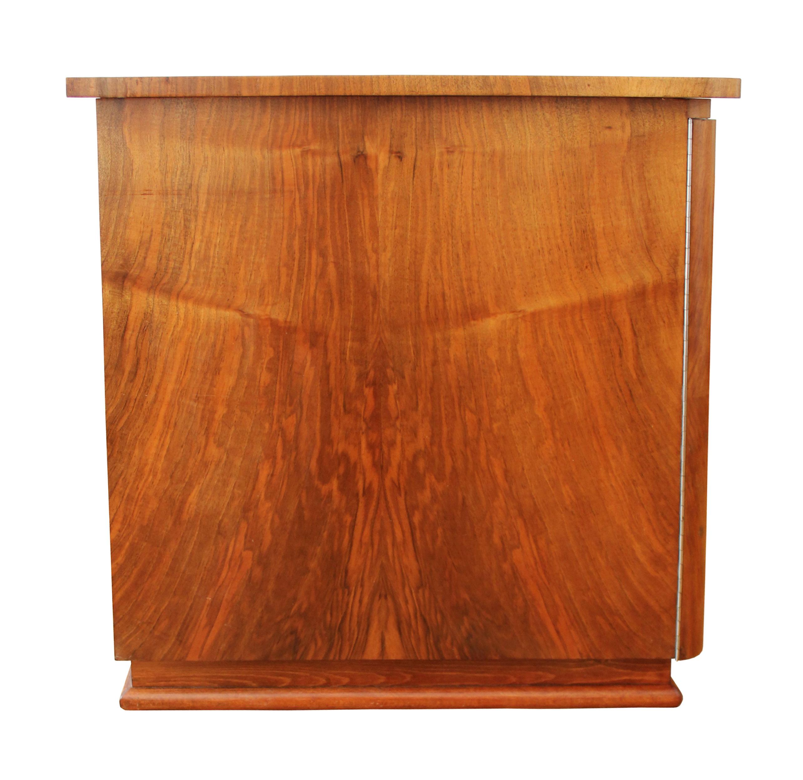 Beech 1940s Art Deco Walnut Desk