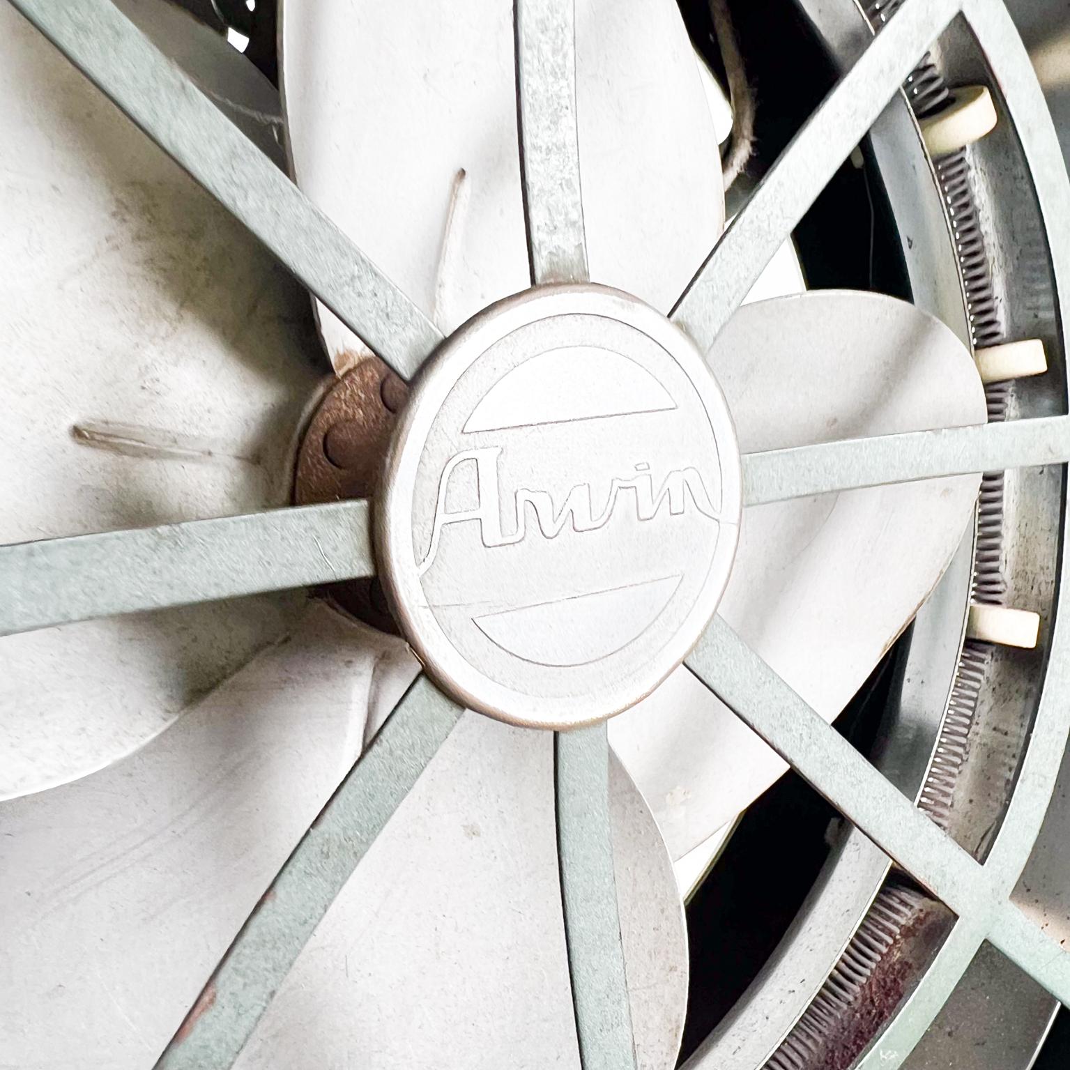 1940s Arvin Art Deco Industrial Electric Heater Fan USA 4