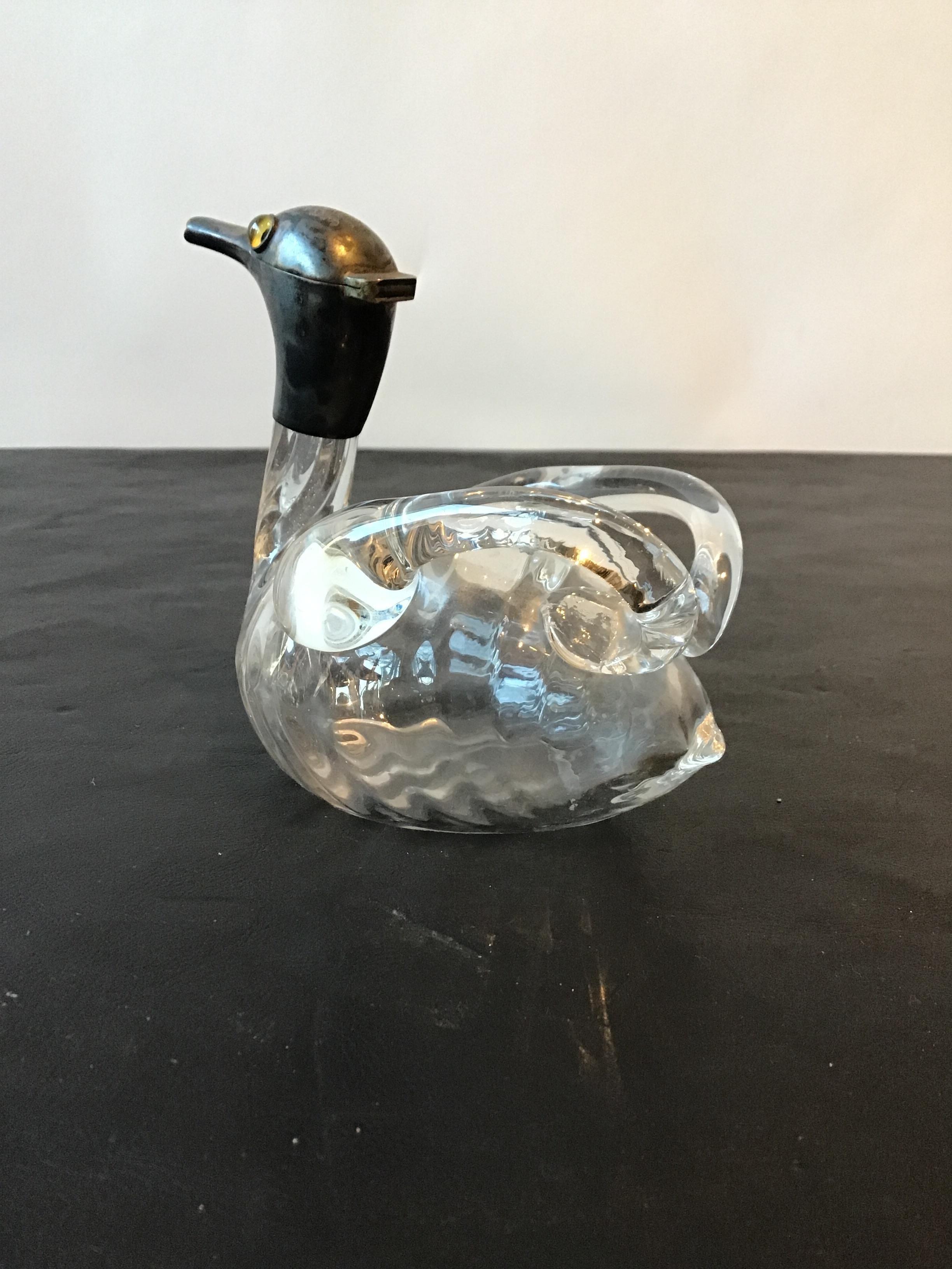 Mid-20th Century 1940s Austrian Duck Decanter