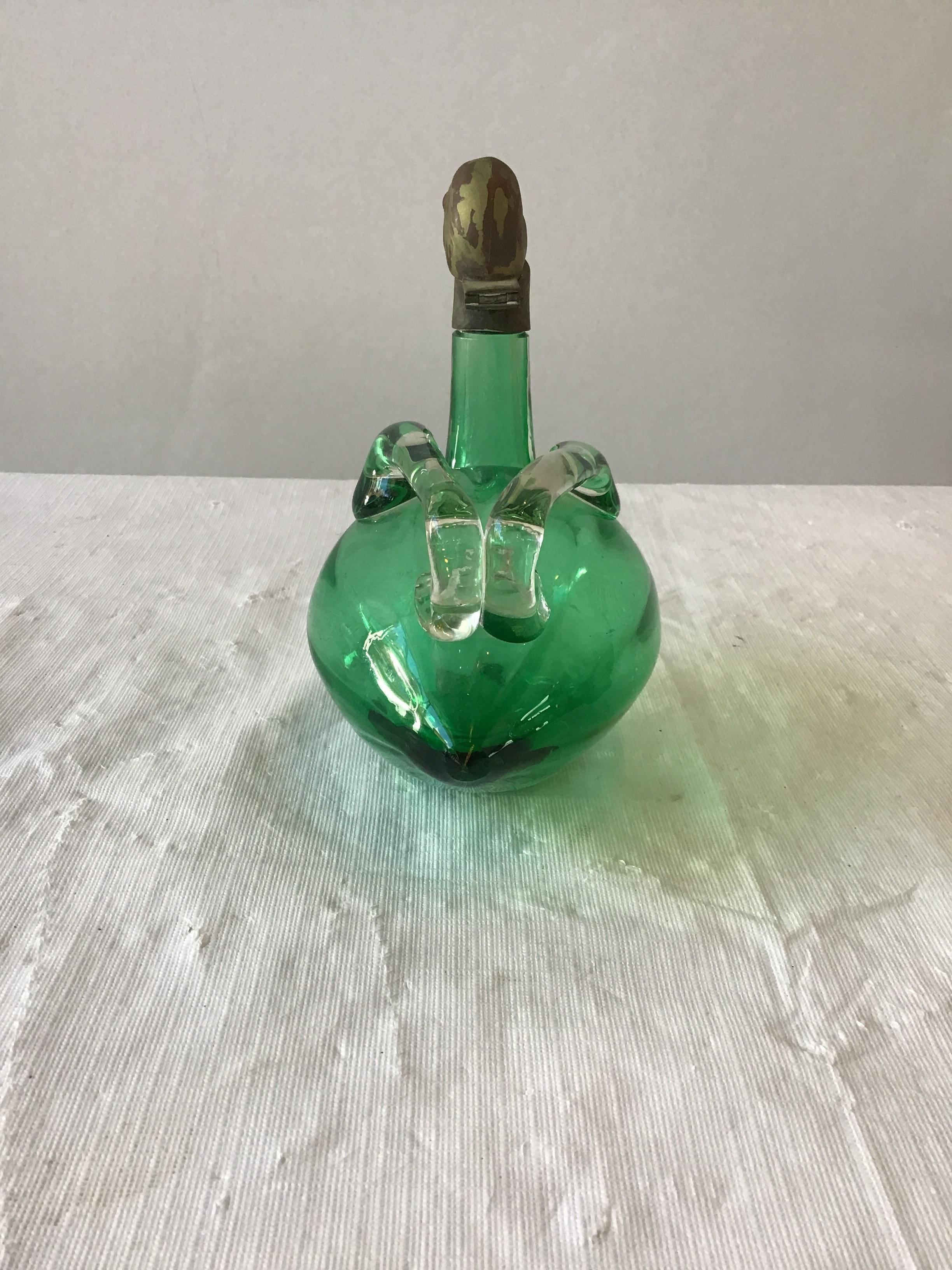 green glass duck