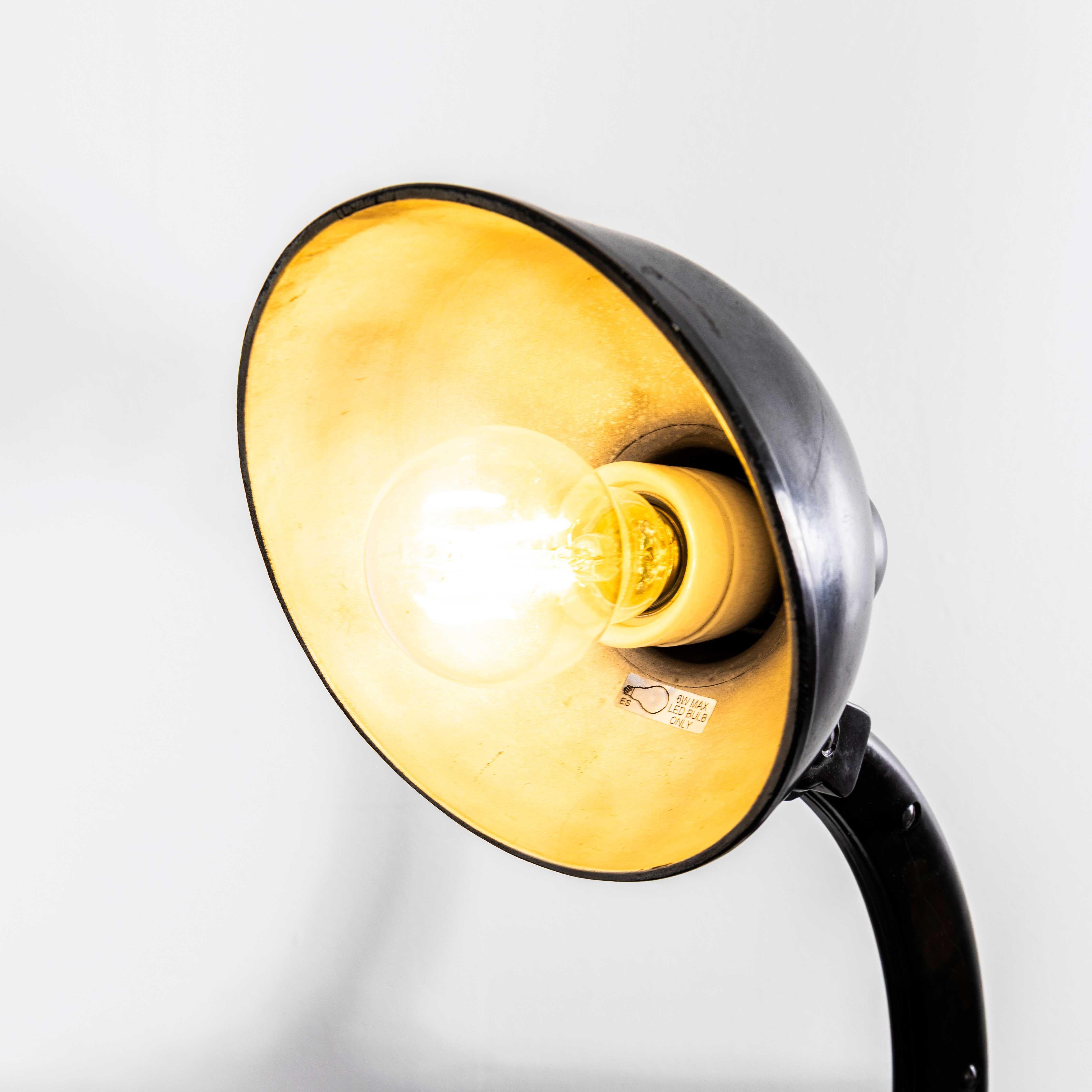 Mid-20th Century 1940's Bakelite Early Adjustable Desk Lamp For Sale