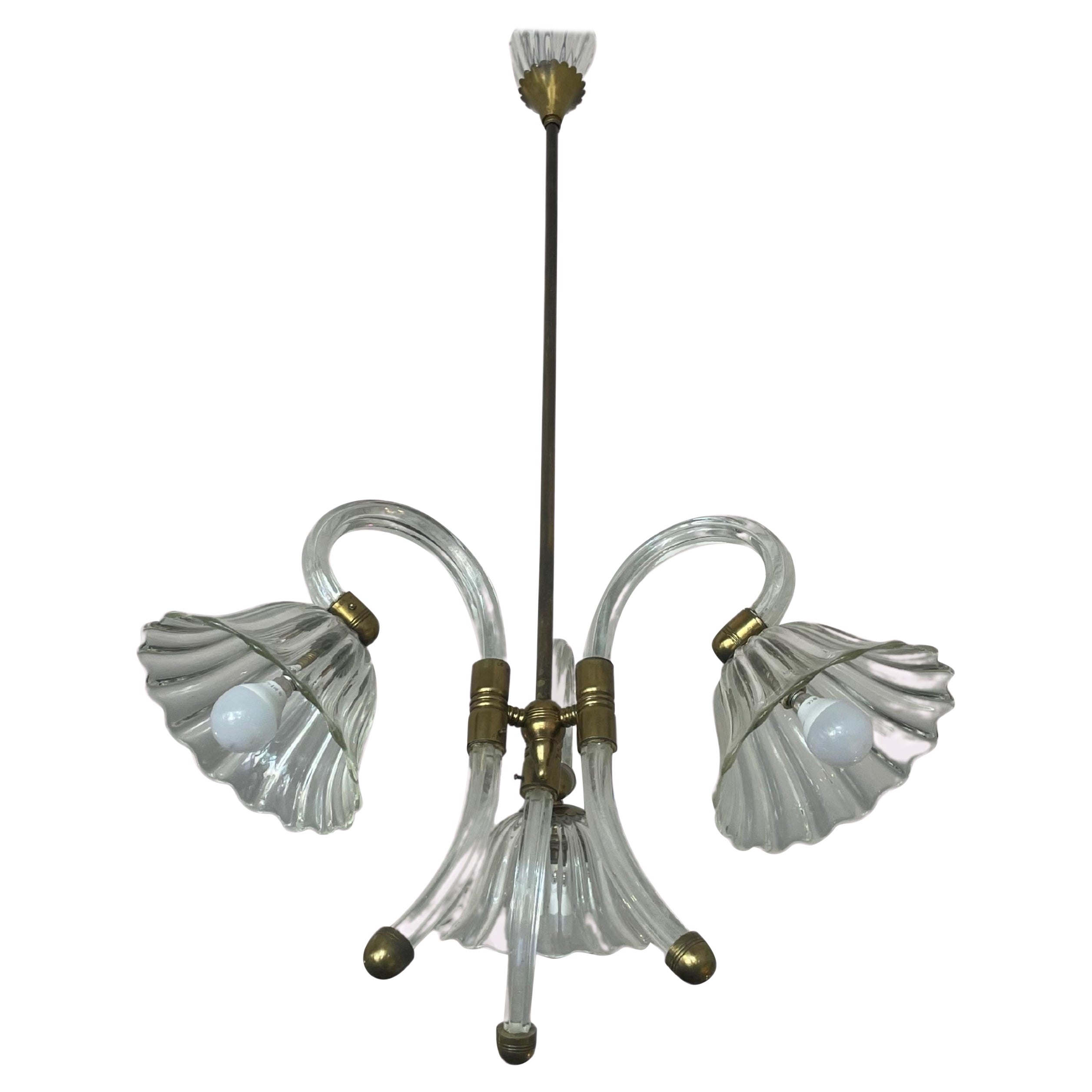 1940s Barovier & Toso Murano Chandelier