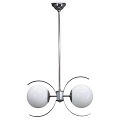 1940s Bauhaus Chandelier, Czechoslovakia