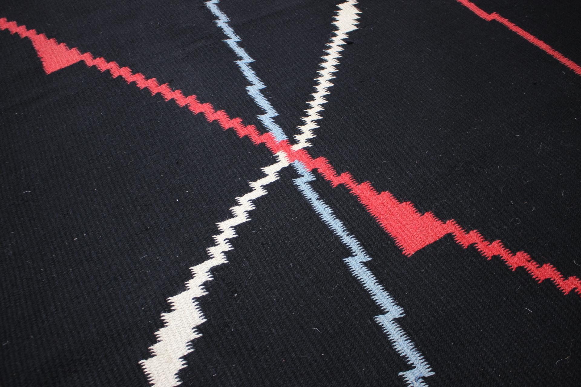 1940s Bauhaus Geometric Carpet/Rug, Up to 2 Items Available For Sale 1