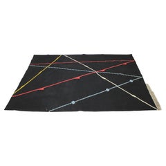 Bauhaus Geometrischer Teppich/Rug aus den 1940er Jahren, bis zu 2 Objekte verfügbar 