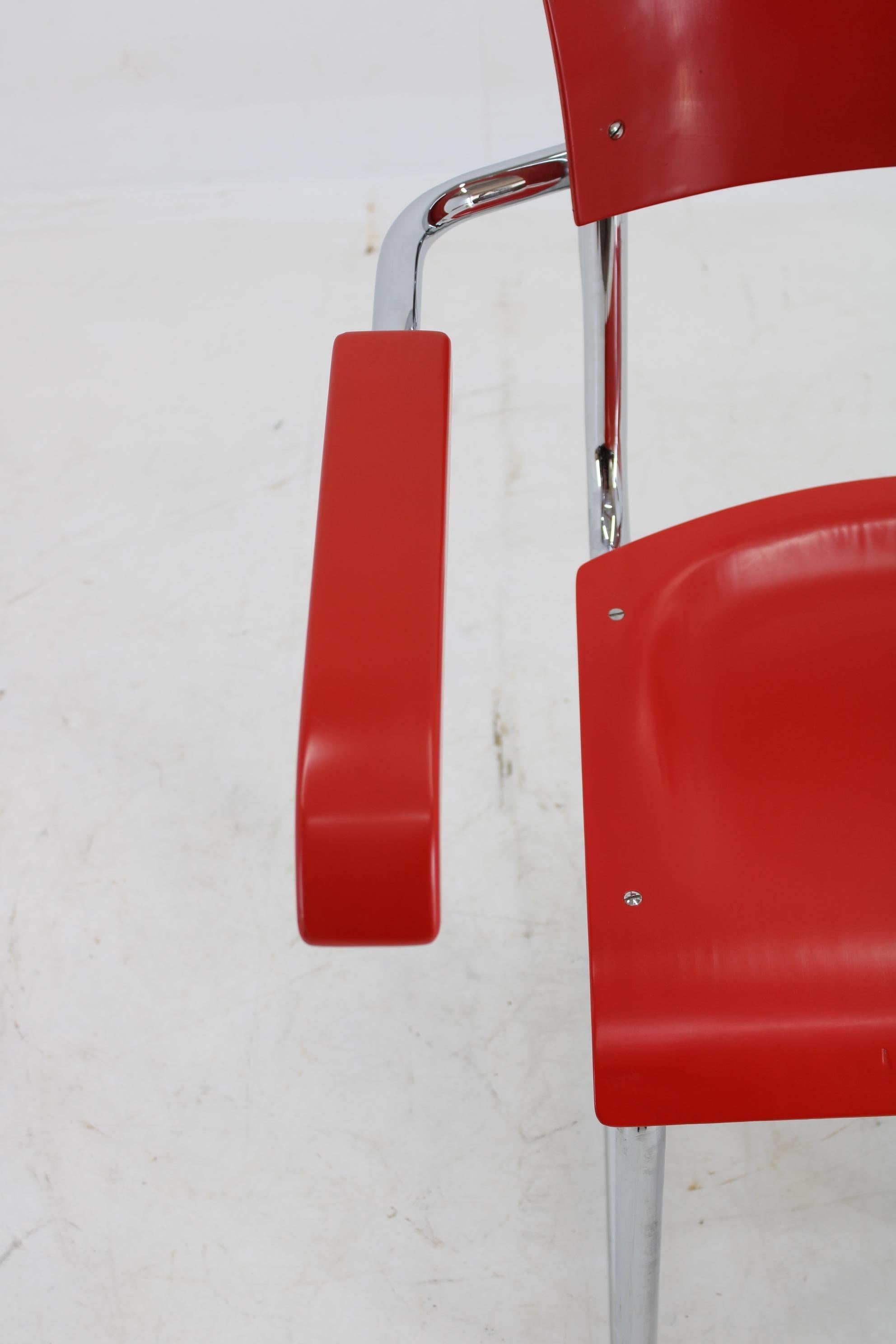 1940s Bauhaus Restored Tubular Armchair, Germany For Sale 5