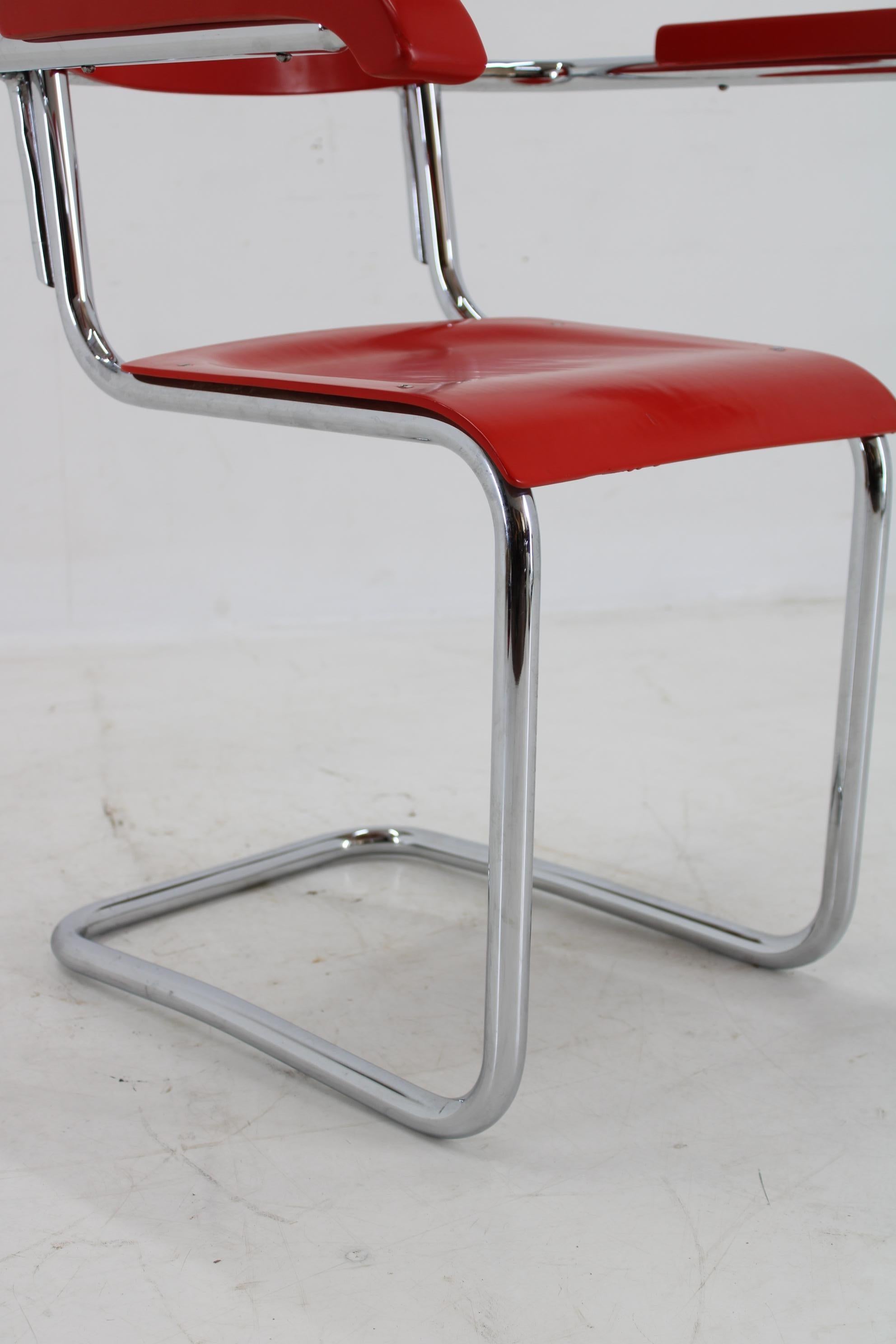 1940s Bauhaus Restored Tubular Armchair, Germany For Sale 6