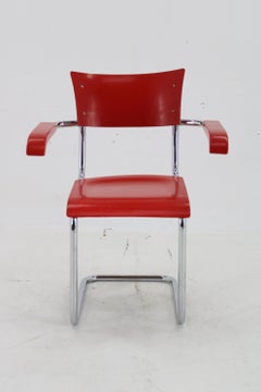 1940s Bauhaus Restored Tubular Armchair, Germany