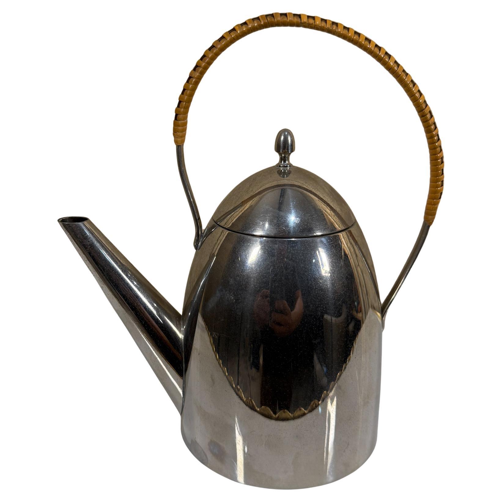 1940s Bauhaus Stainless Tea Kettle Pot Style Peter Behrens