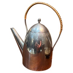 Used 1940s Bauhaus Stainless Tea Kettle Pot Style Peter Behrens