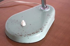 1940s Bauhaus Green Iron Vintage Industrial Lamp