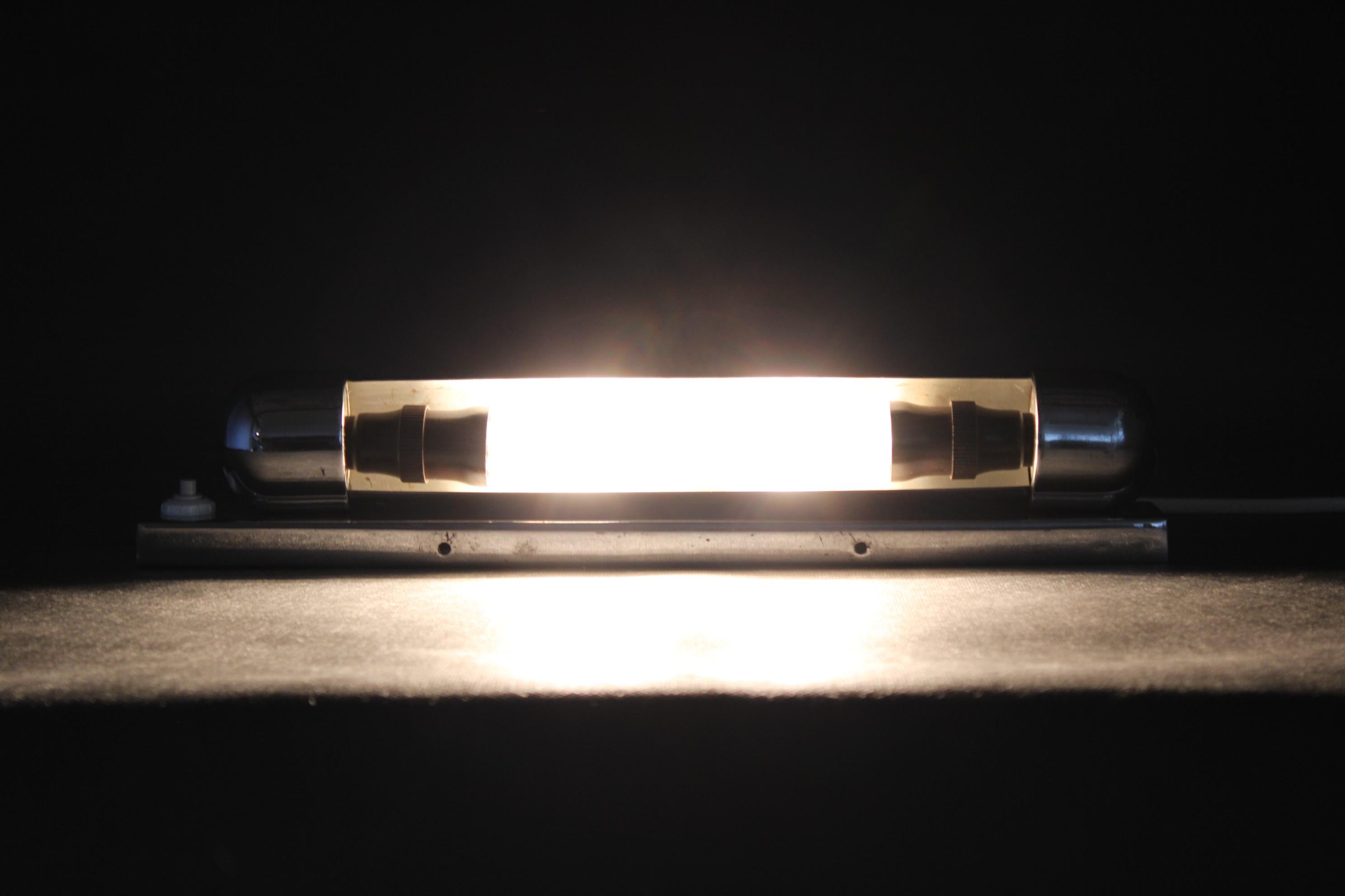 1940s Bauhaus Wall Light by Napako, Czechoslovakia For Sale 5