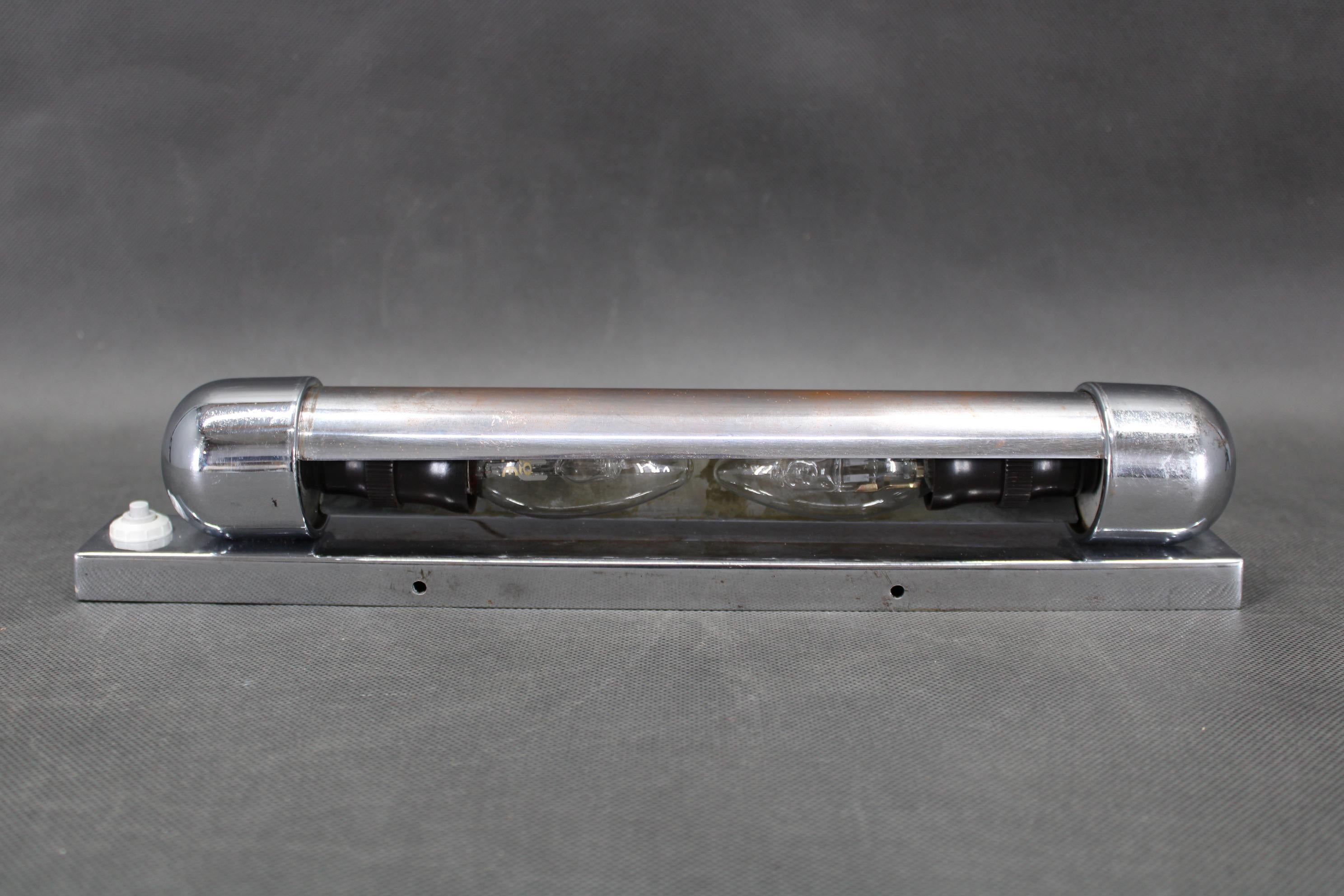 1940s Bauhaus Wall Light by Napako, Czechoslovakia For Sale 6