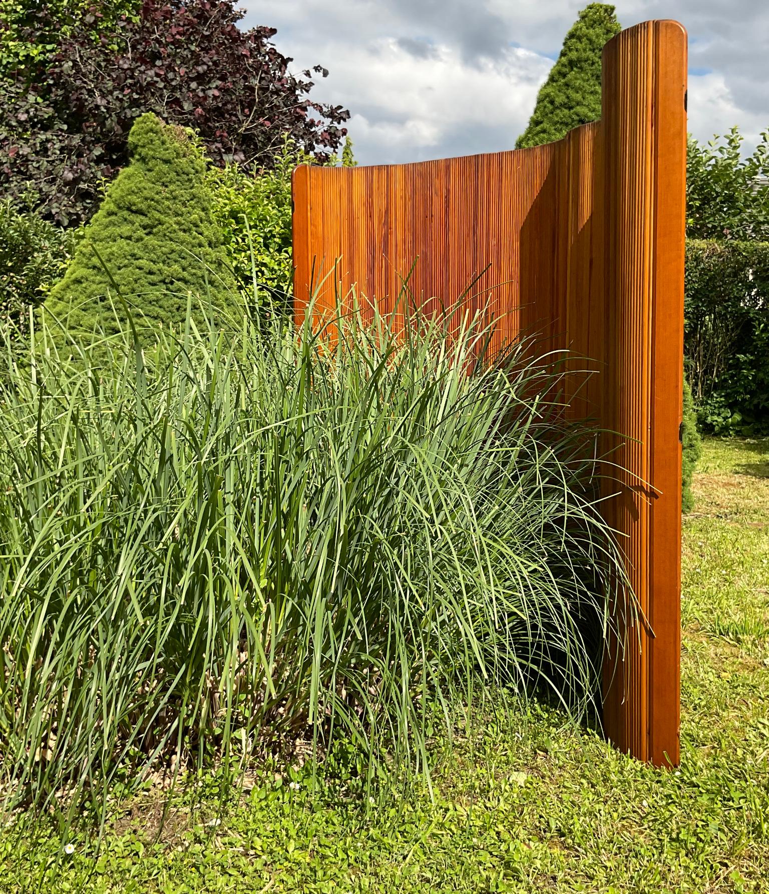 1940s Baumann Pine Screen Room Divider France Melun Paris For Sale 3