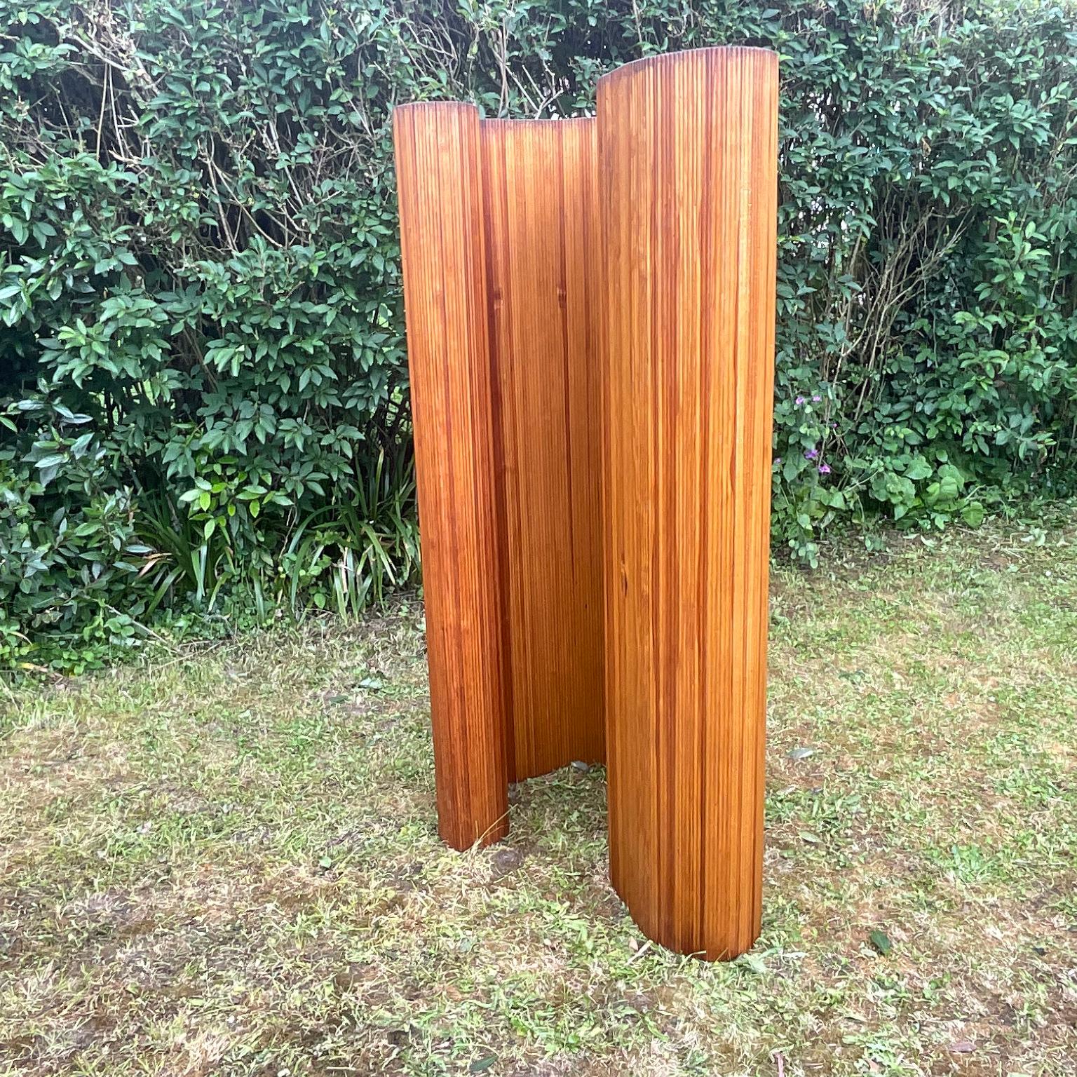 1940s Baumann Pine Screen Room Divider France Melun Paris For Sale 1