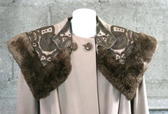 1940's Beaded and Mouton Trimmed Coat