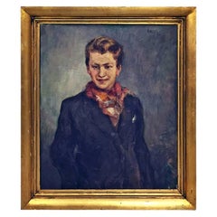 1940s Belgian Portrait by Raphael Dubois
