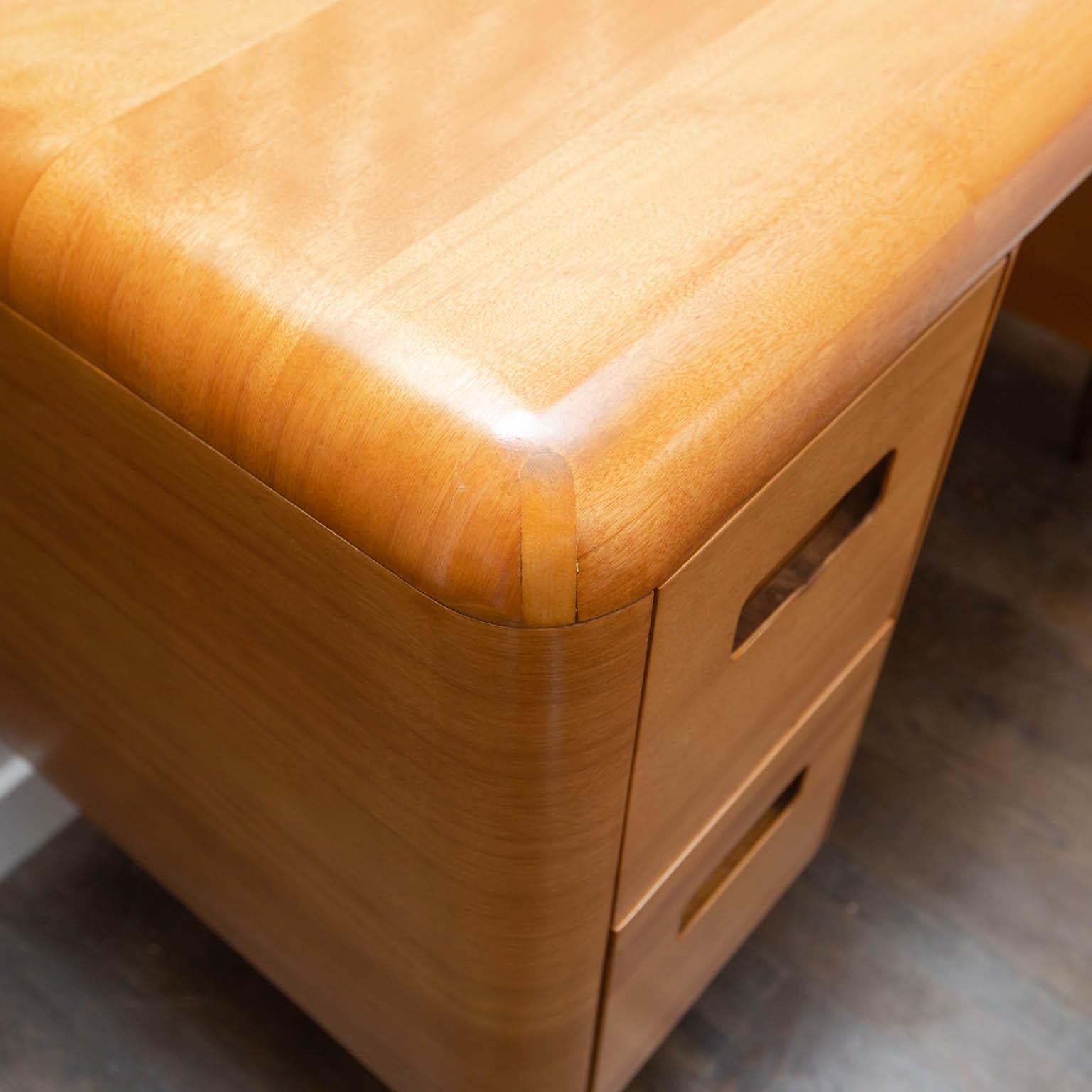1940s Bent Plywood Desk by Paul Goldman for Plymodern 1