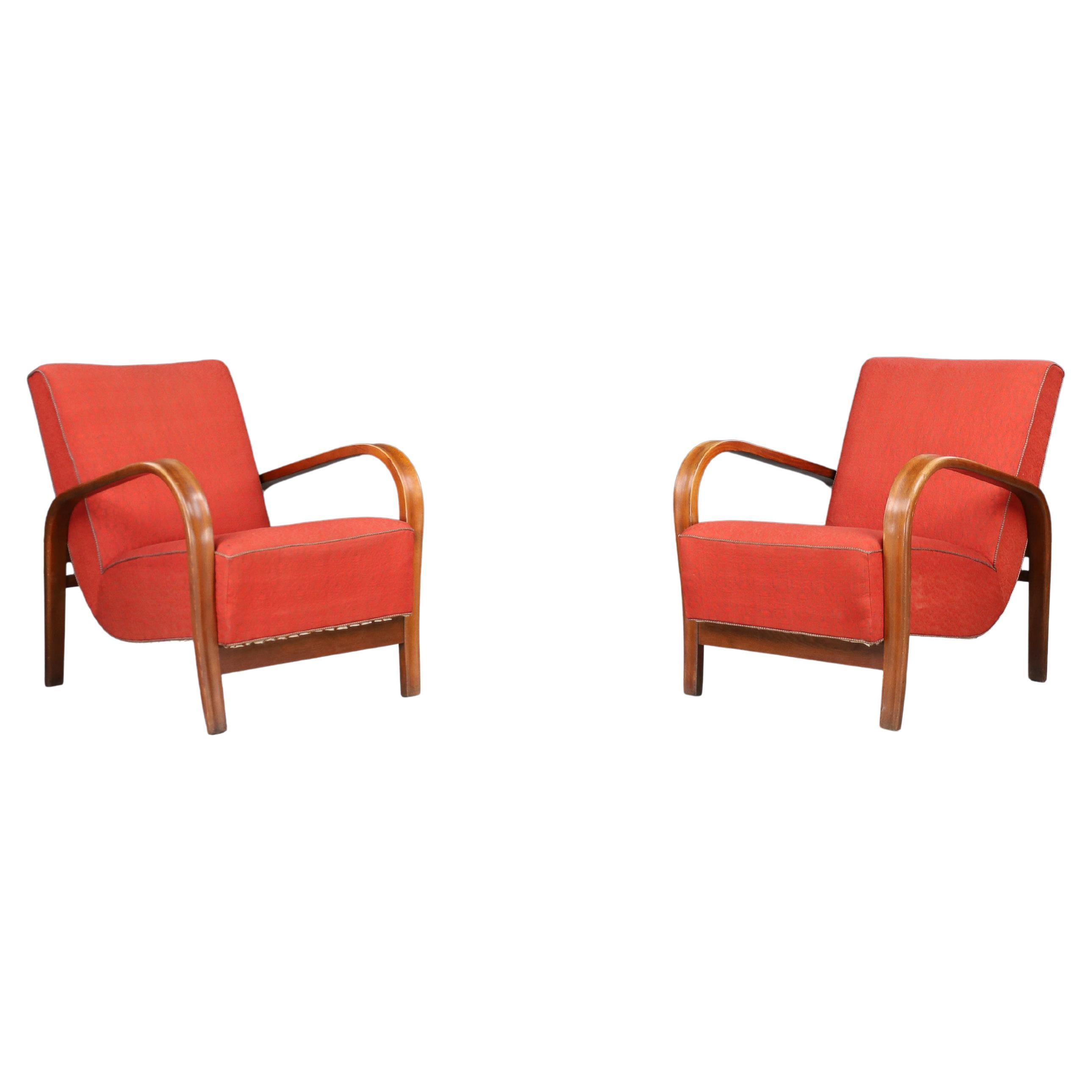 1940er Bugholzsessel von Koželka & Kropáček - Prag, Tschechoslowakei