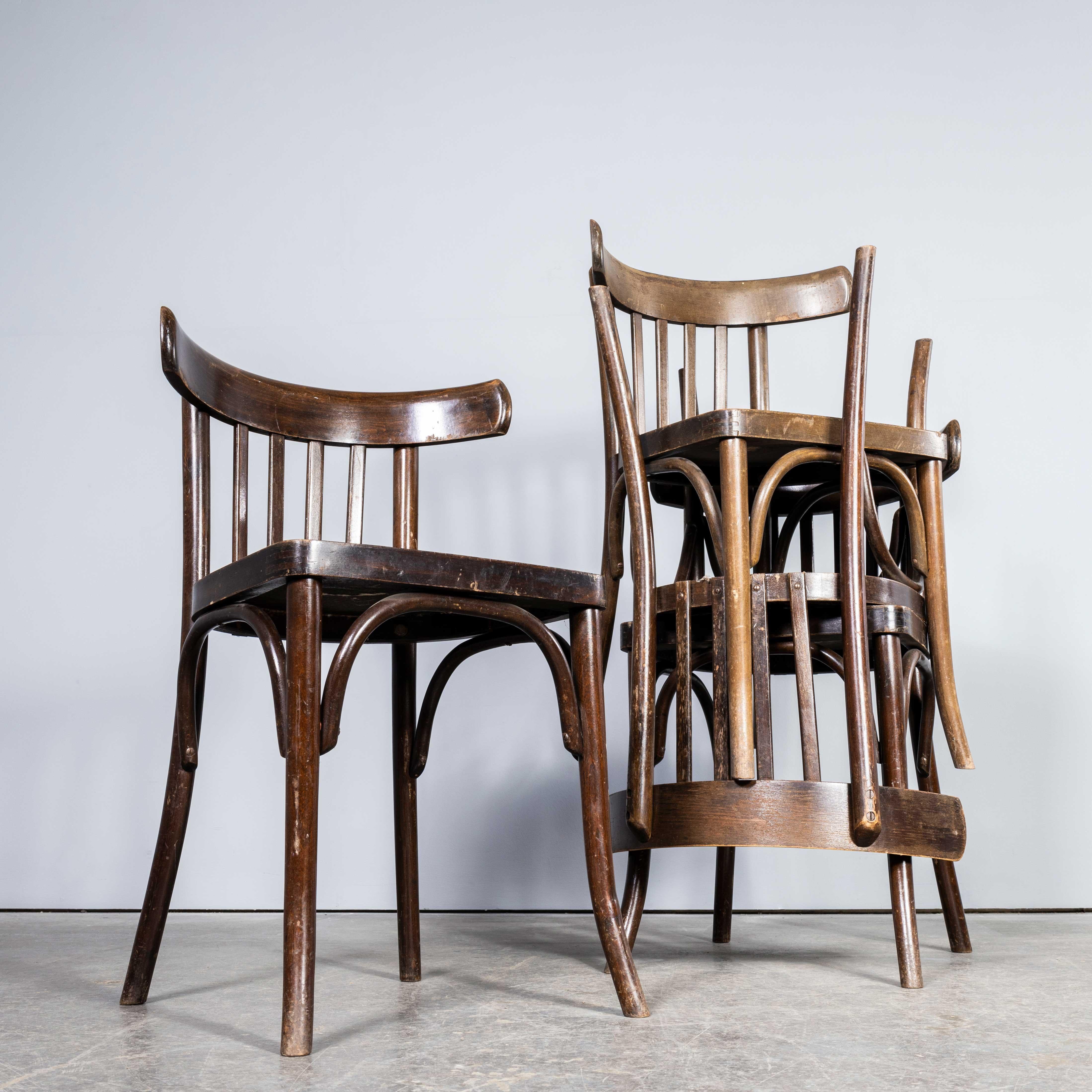 1940’s Bentwood Debrecen Classic Back Dining Chairs – Set Of Four For Sale 5