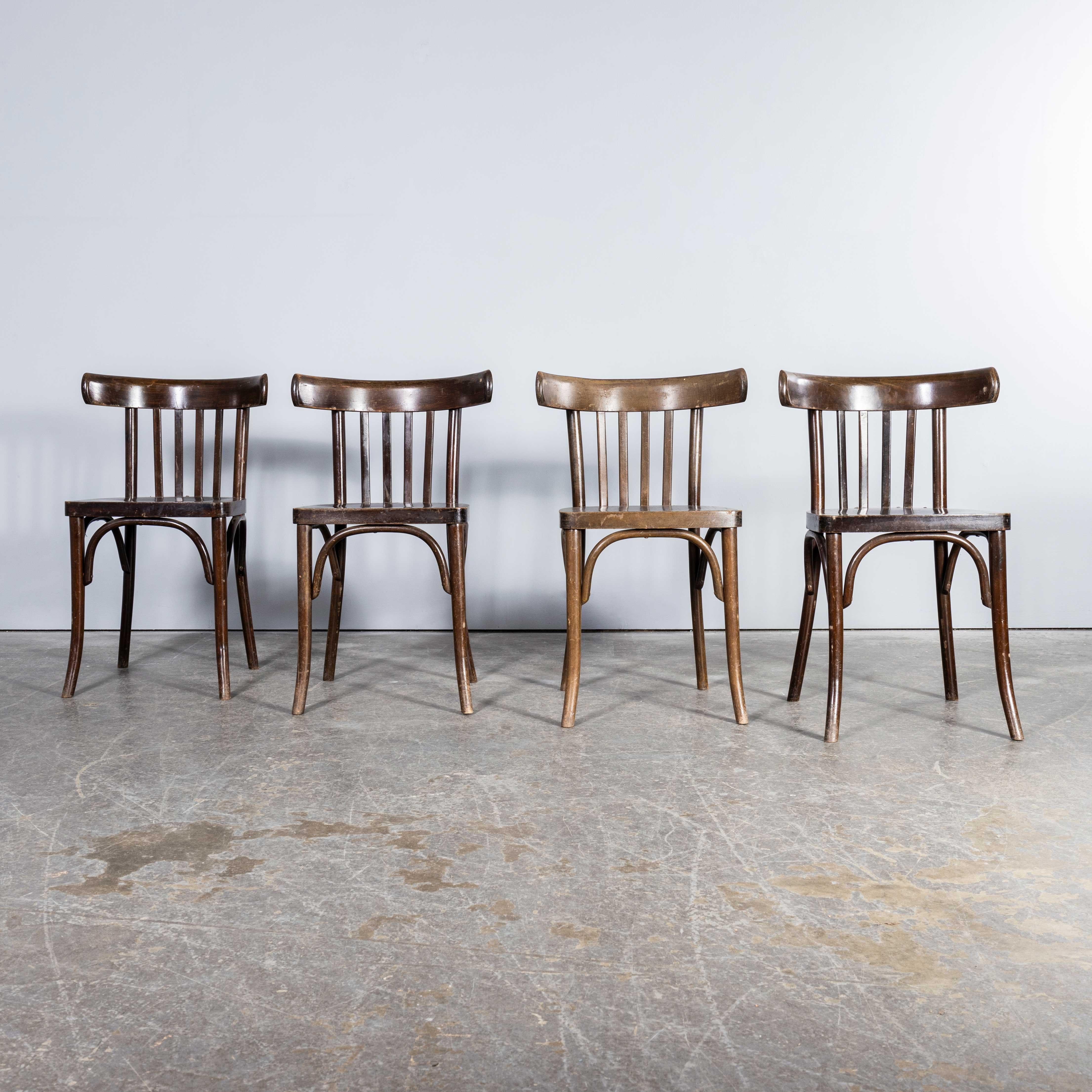 European 1940’s Bentwood Debrecen Classic Back Dining Chairs – Set Of Four For Sale