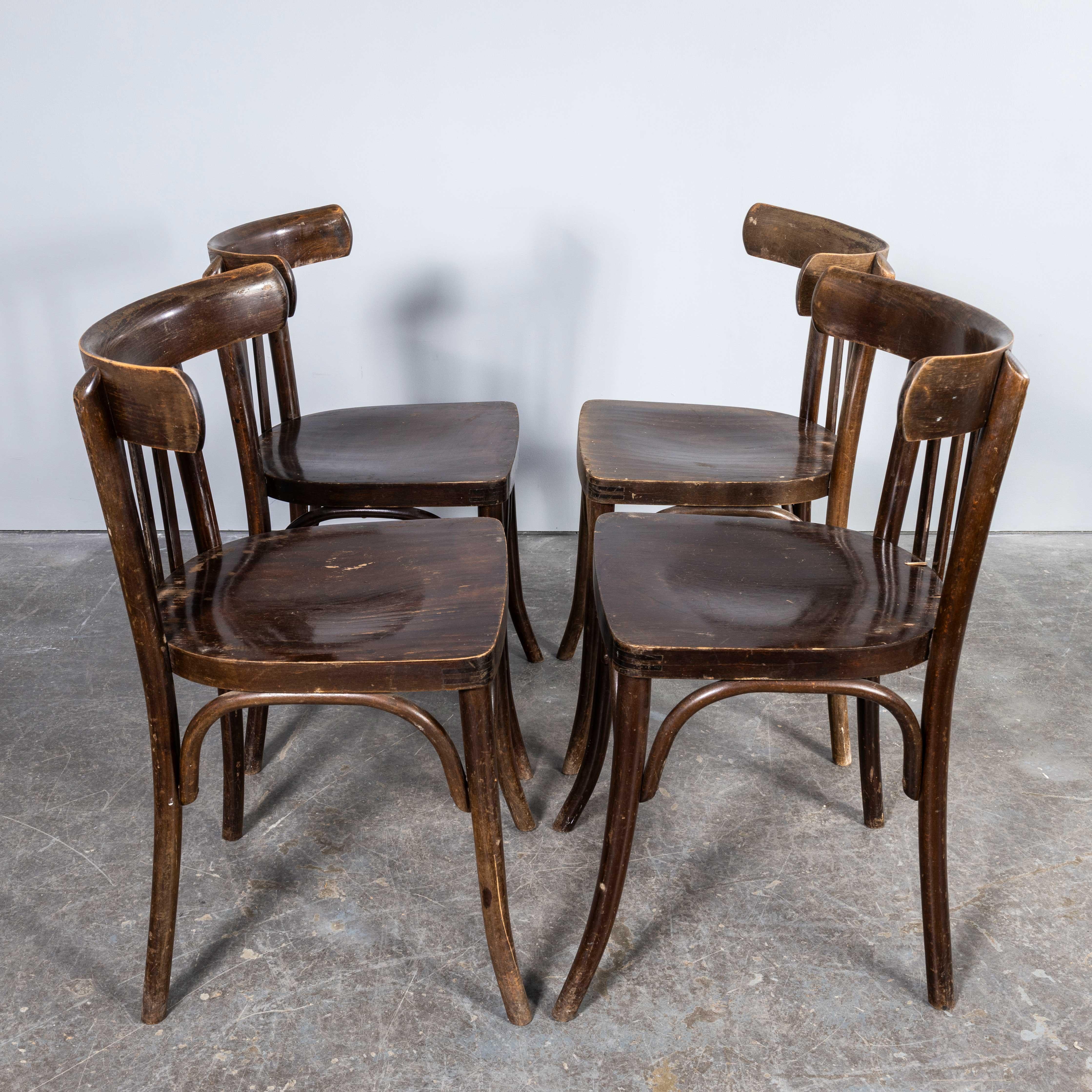 1940’s Bentwood Debrecen Classic Back Dining Chairs – Set Of Four For Sale 1