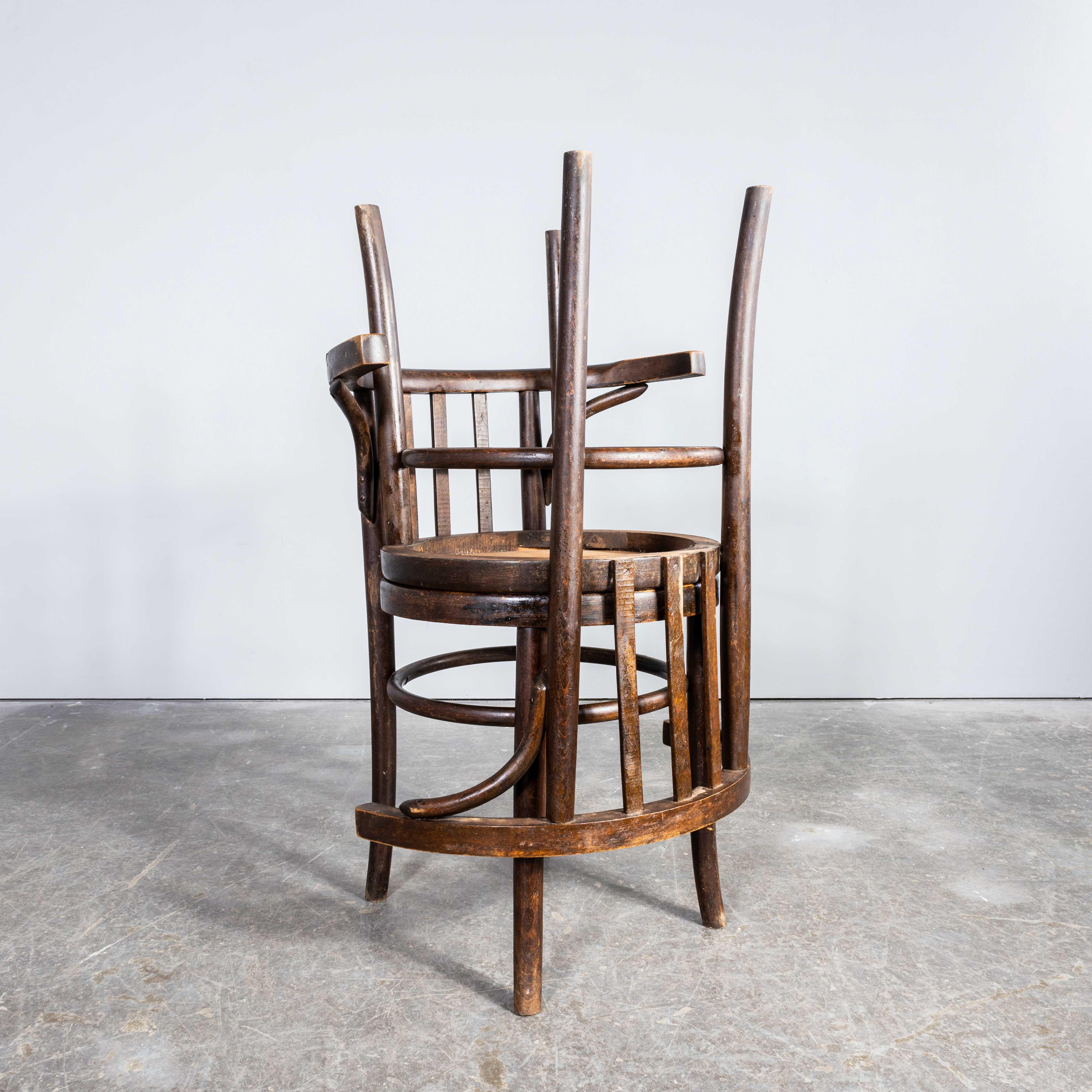 1940’s Bentwood Debrecen Crescent Back Dining Chairs – Pair 1