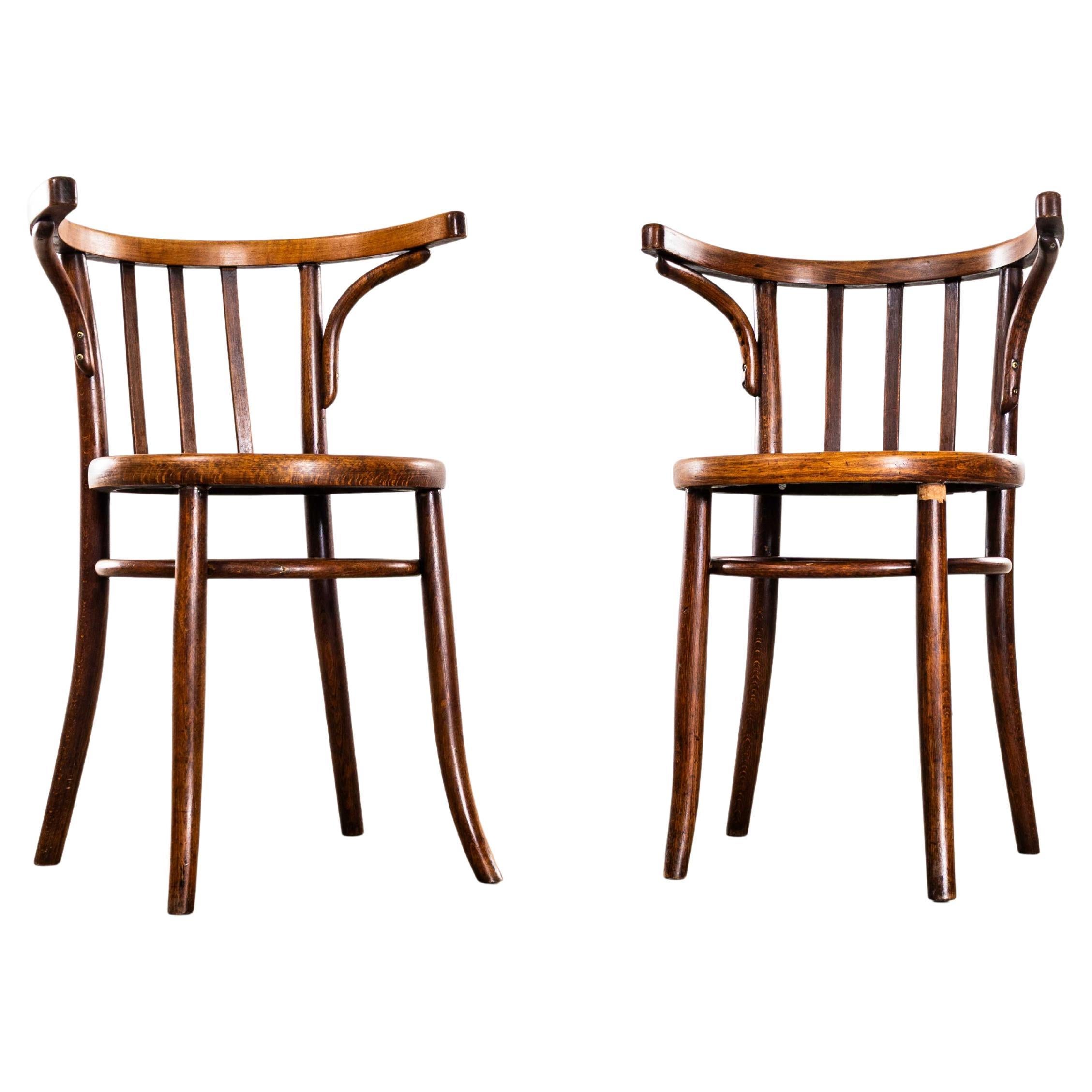 1940’s Bentwood Debrecen Dining Arm Chairs - Pair