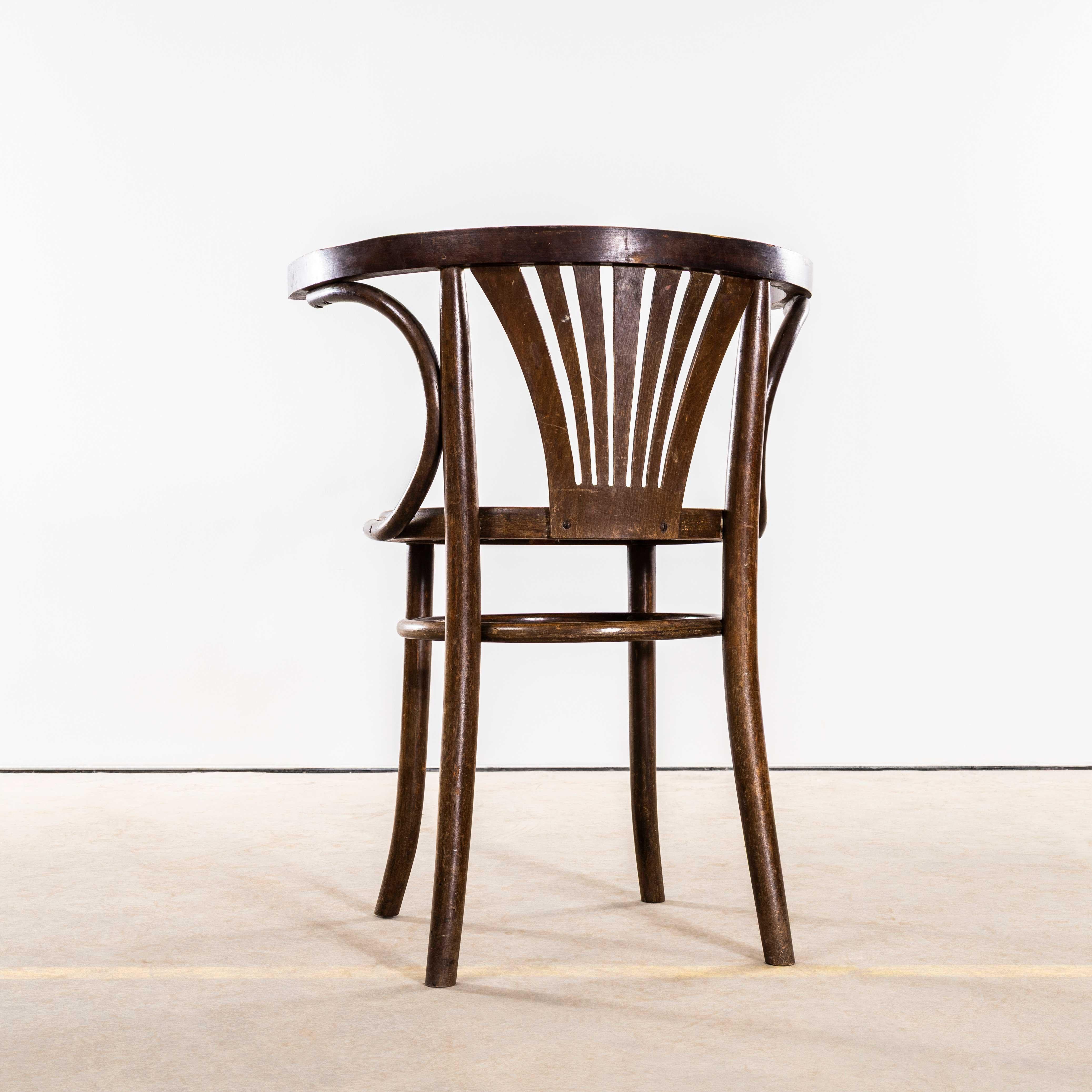 1940's Bentwood Debrecen Dining Arm Chairs - Set von vier im Angebot 1